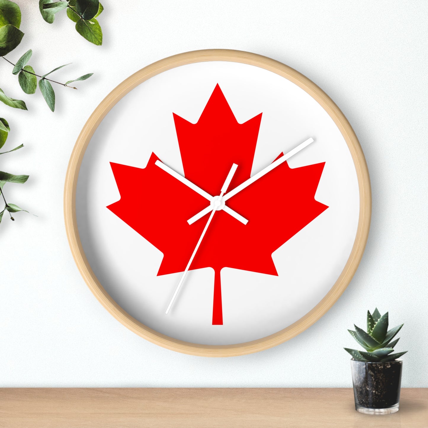 Canadian Maple Leaf Wall Clock - Perfect for Home & Office Decor