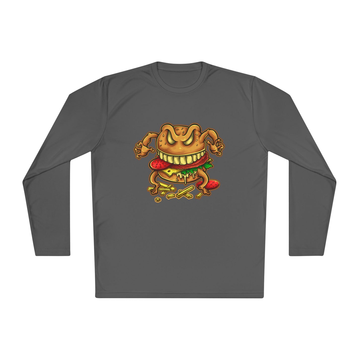 Men's Funny Burger Frog Long Sleeve Tee