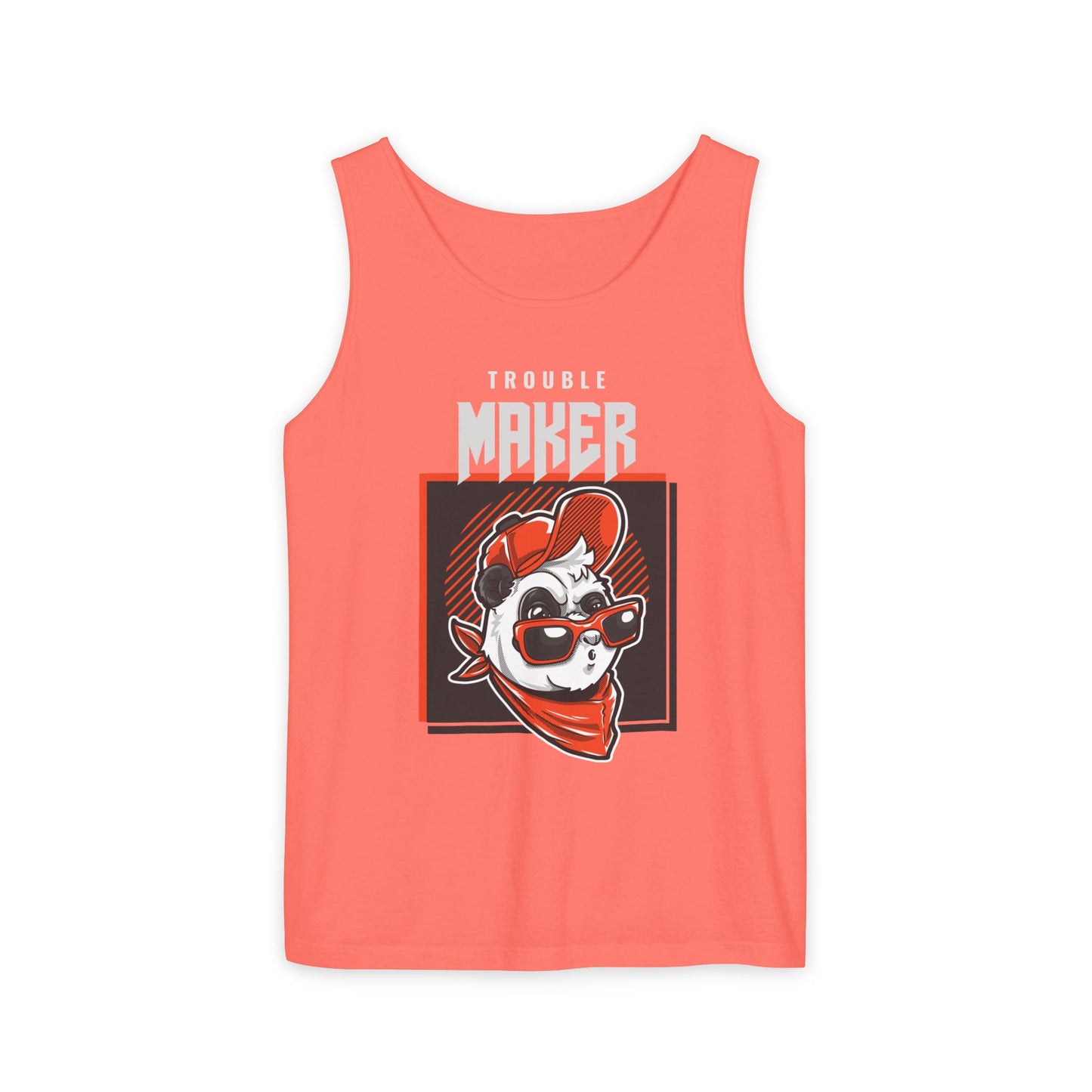 Men's Tank Top Cool Panda Trouble Maker Playful & Casual Summer Wear