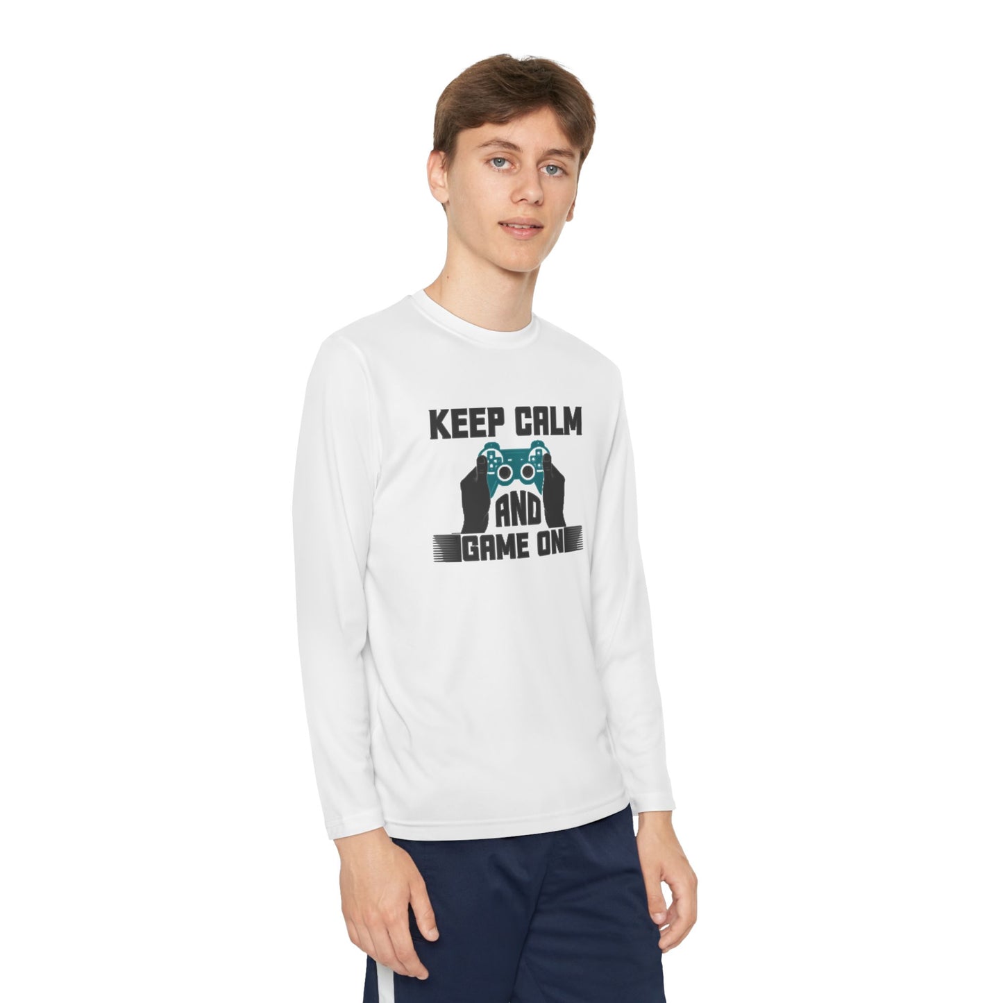 Kids Fun Gaming Long Sleeve Keep Calm and Game On