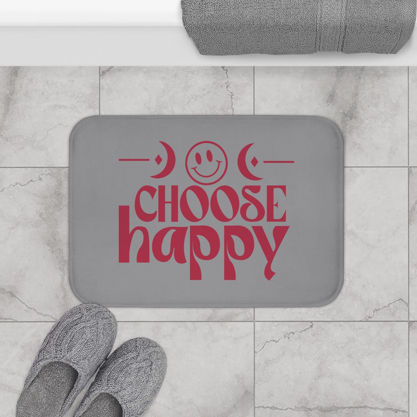 Bath Mat - Cheerful Bathroom Decor for Positive Vibes