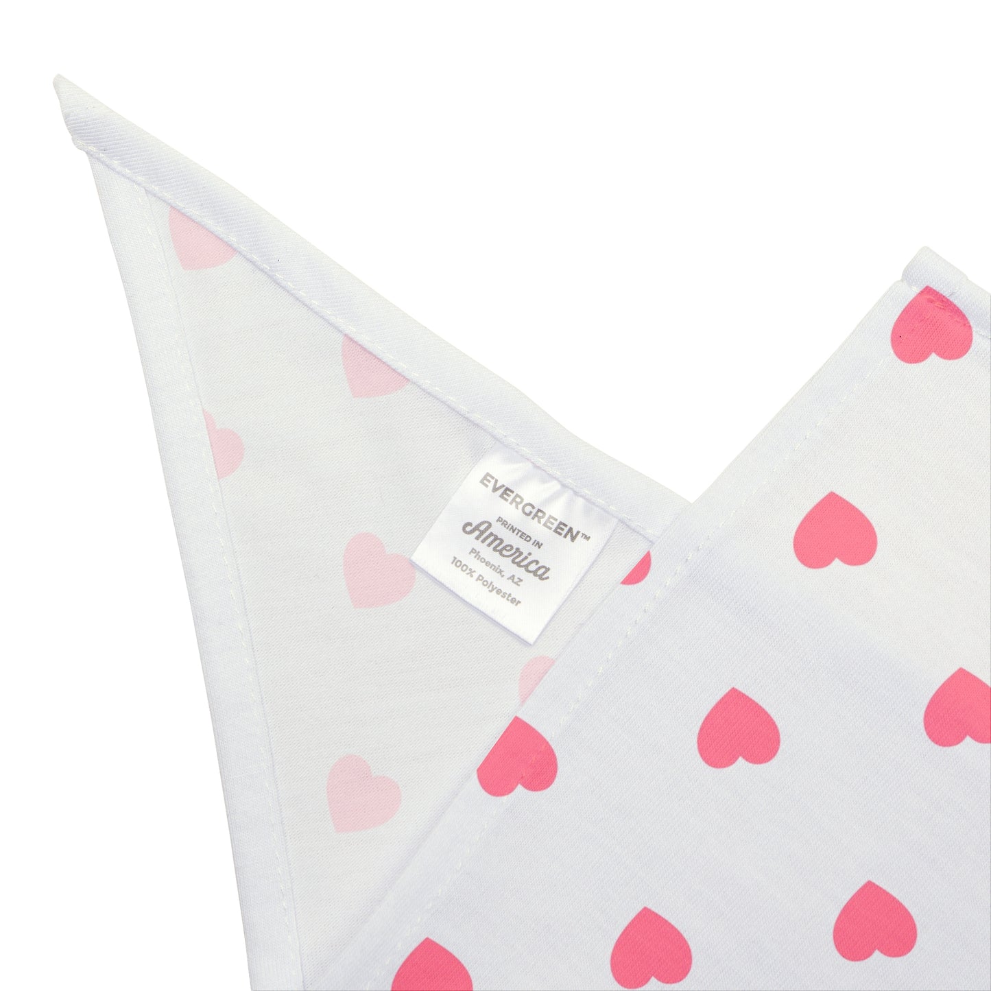 Love Heart Pattern Pet Bandana - Cute Puppy Accessory