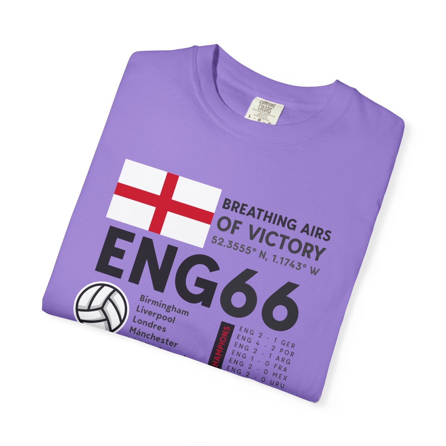 Unisex T-Shirt ENGLAND '66 Breathing Airs of Victory