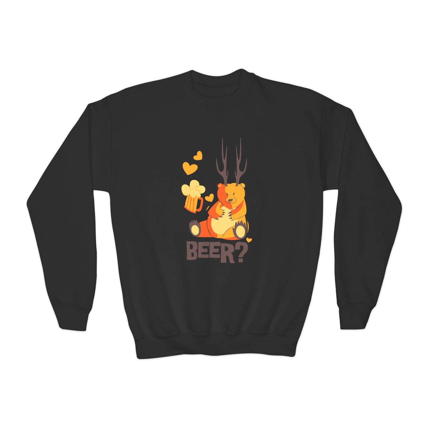 Youth Sweatshirt for Boys Fun Bear Beer – Perfect for Celebrations!