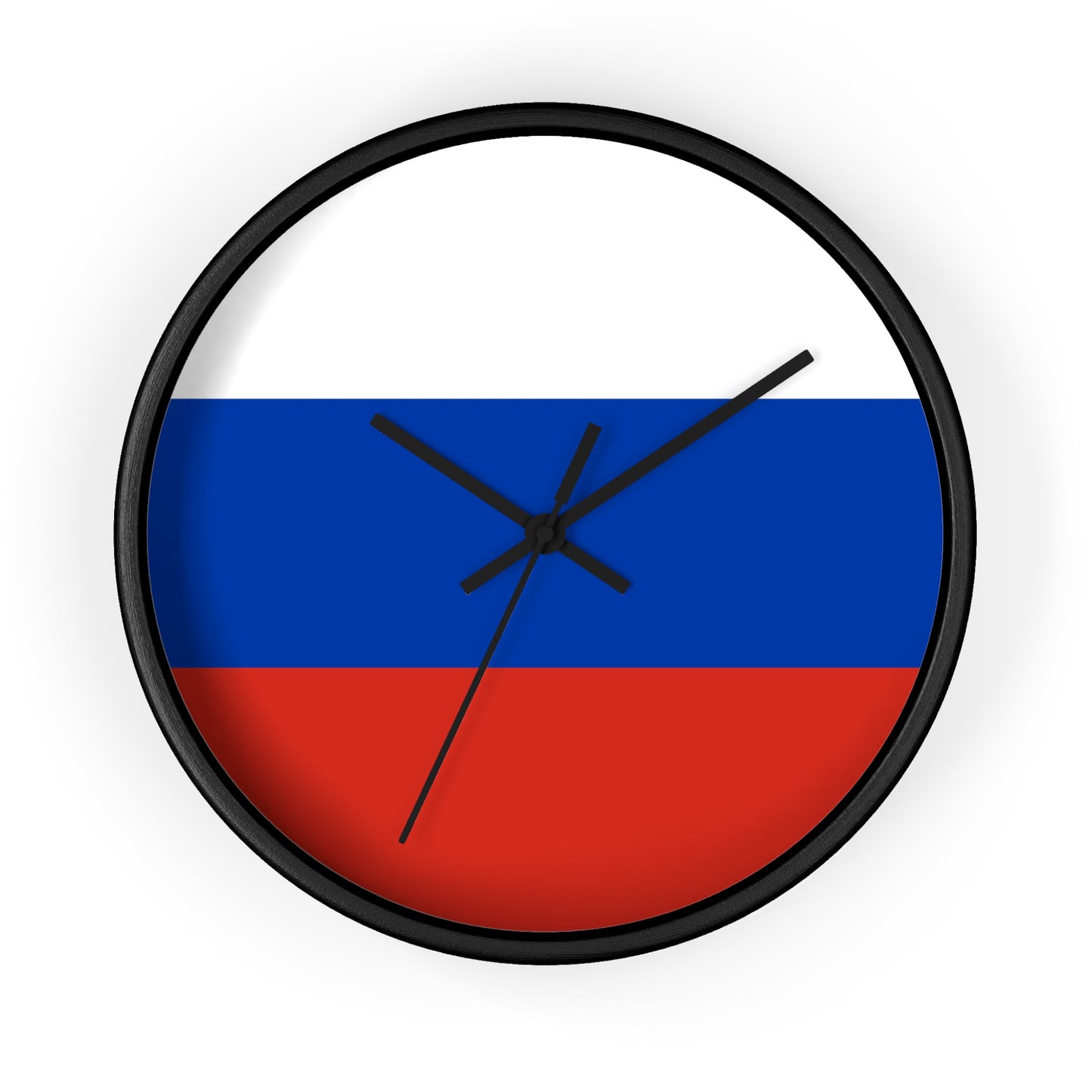 Russian Flag Wall Clock - Modern Decorative Timepiece for Home or Office