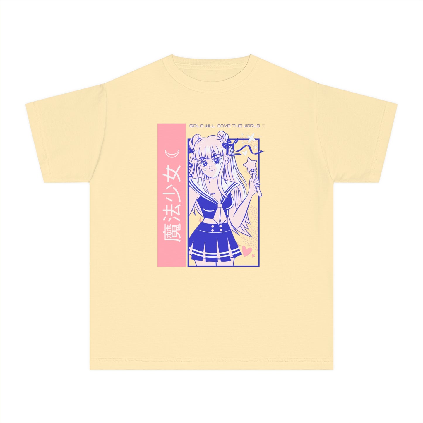 Girls Will Save the World Youth Tee | Cute Anime Graphic T-Shirt
