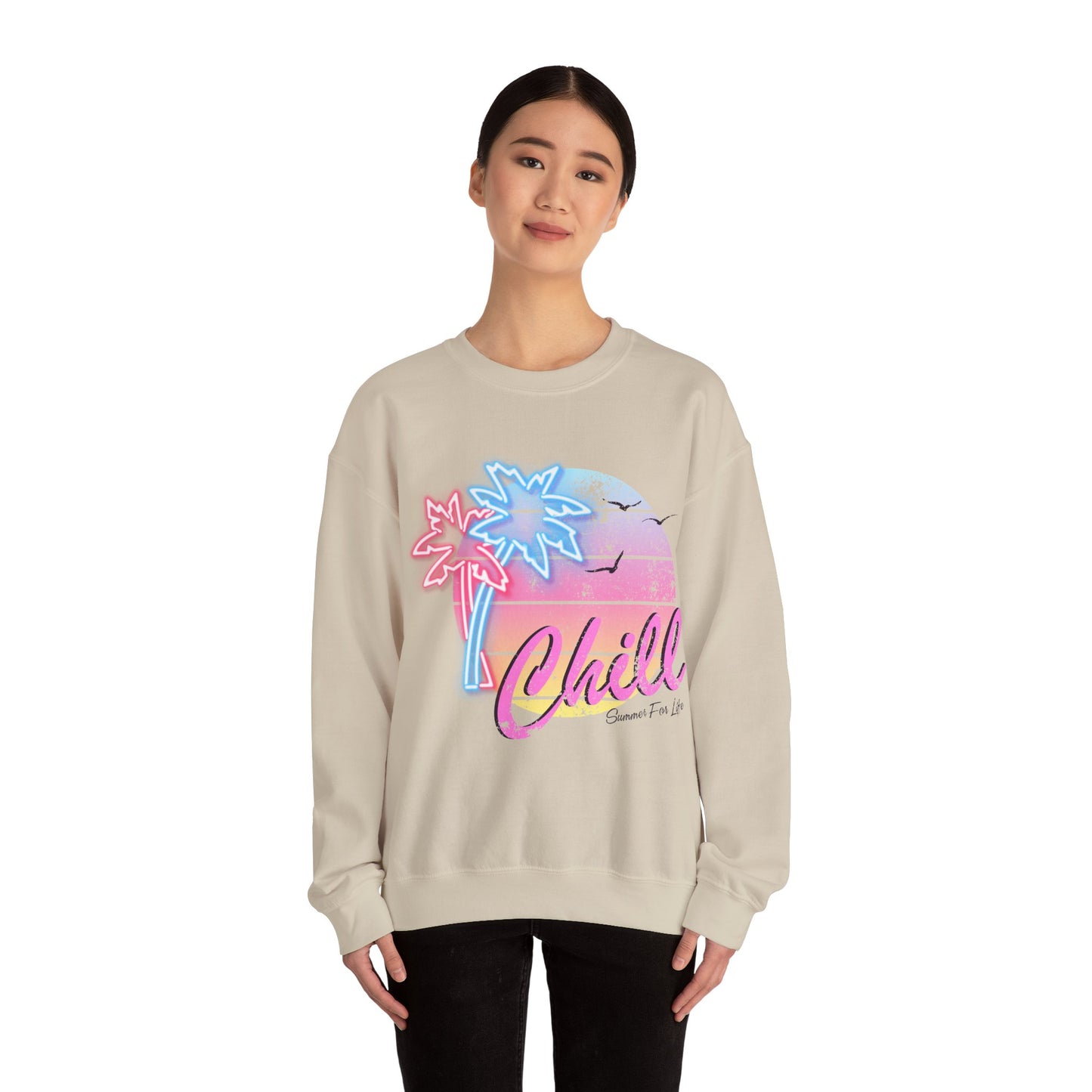 Chill Summer Vibes Unisex Crewneck Sweatshirt