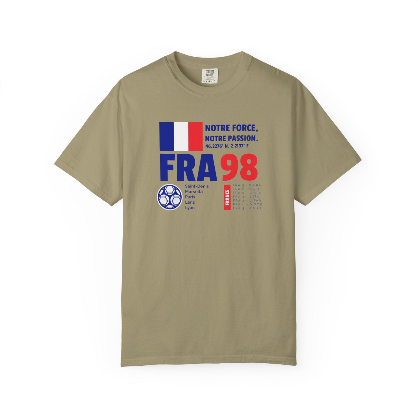Unisex T-shirt France 98 Victory Celebrate French Passion