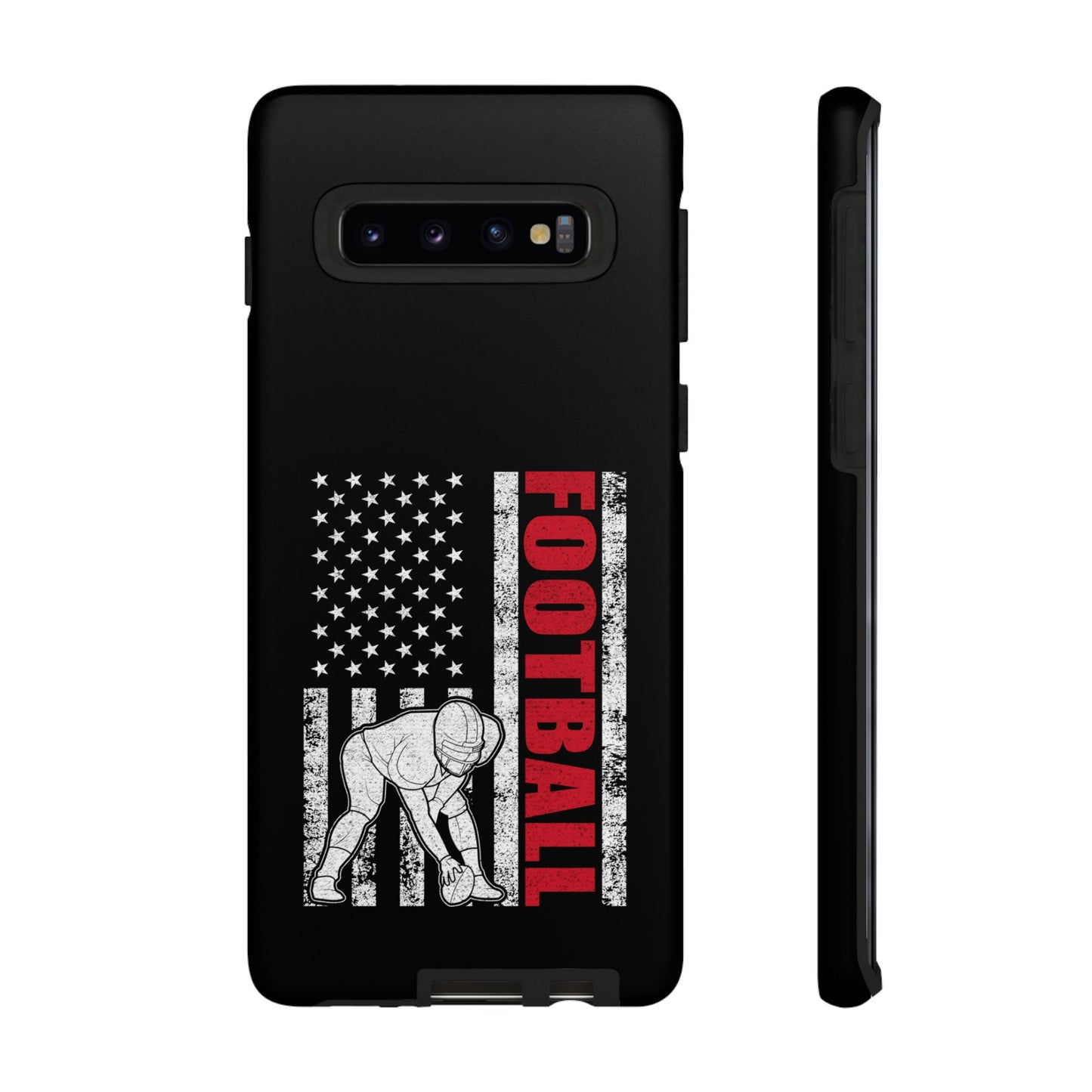 Football American Flag Phone Case - Tough Cases for Fans