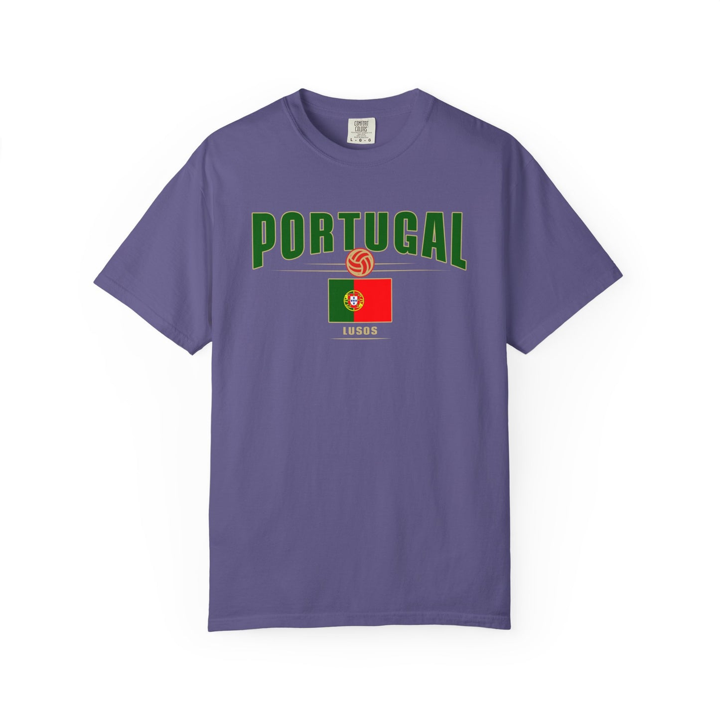 Portugal Garment-Dyed Unisex T-shirt - Perfect for Sports Events & Celebrations