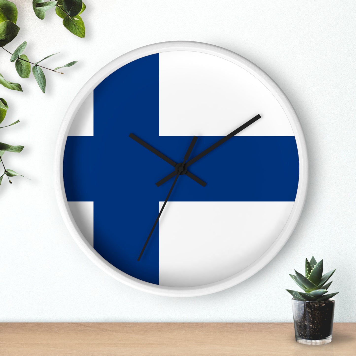 Finnish Flag Wall Clock - Perfect for Home Decor & Gifts