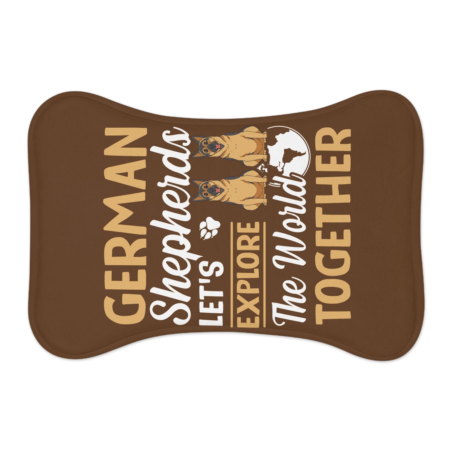 Personalyzed Dog Feeding Mat German Shepherd Pet Mat for Dog Lovers