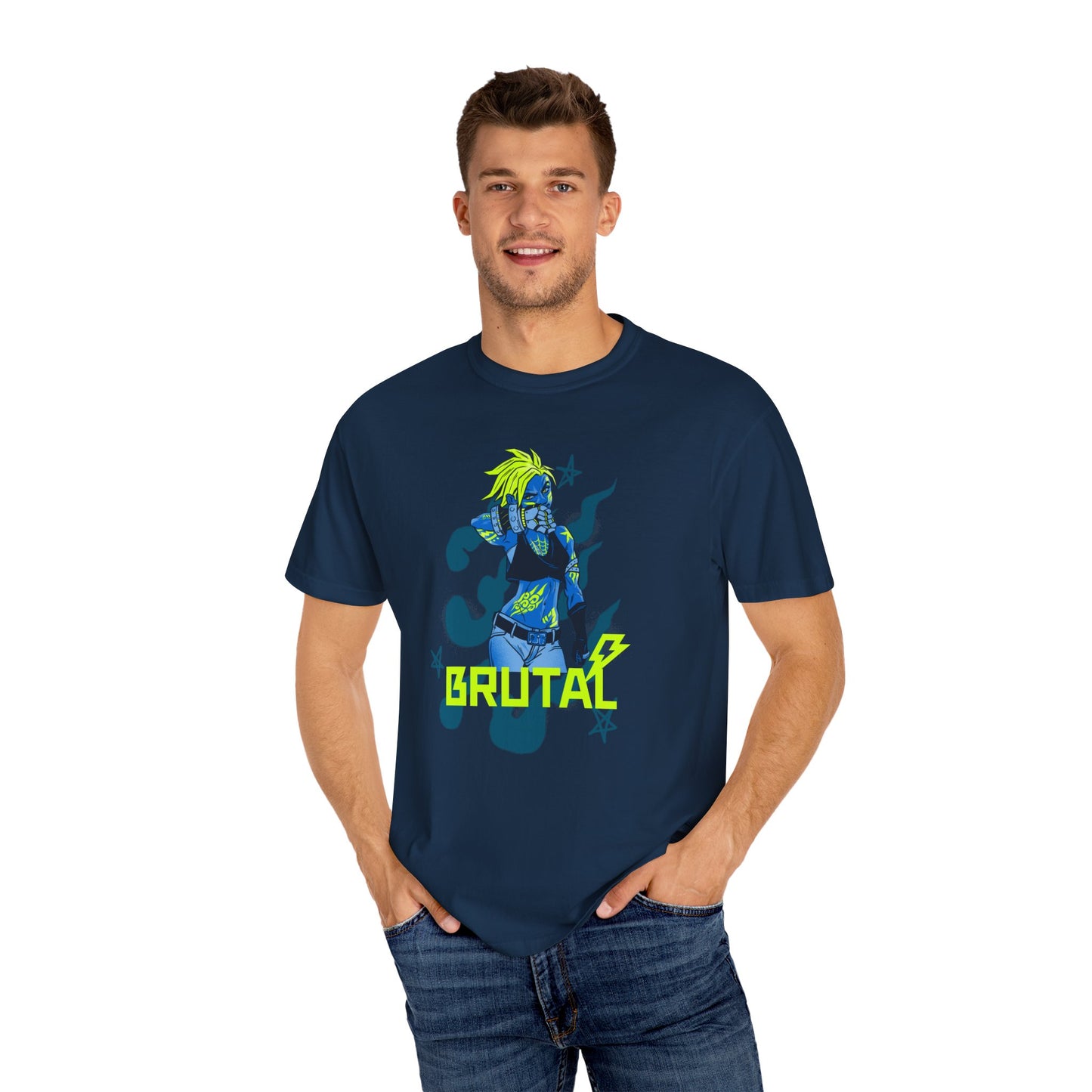 Brutal Graphic Unisex T-Shirt - Bold, Vibrant Design for Music Lovers & Gamers