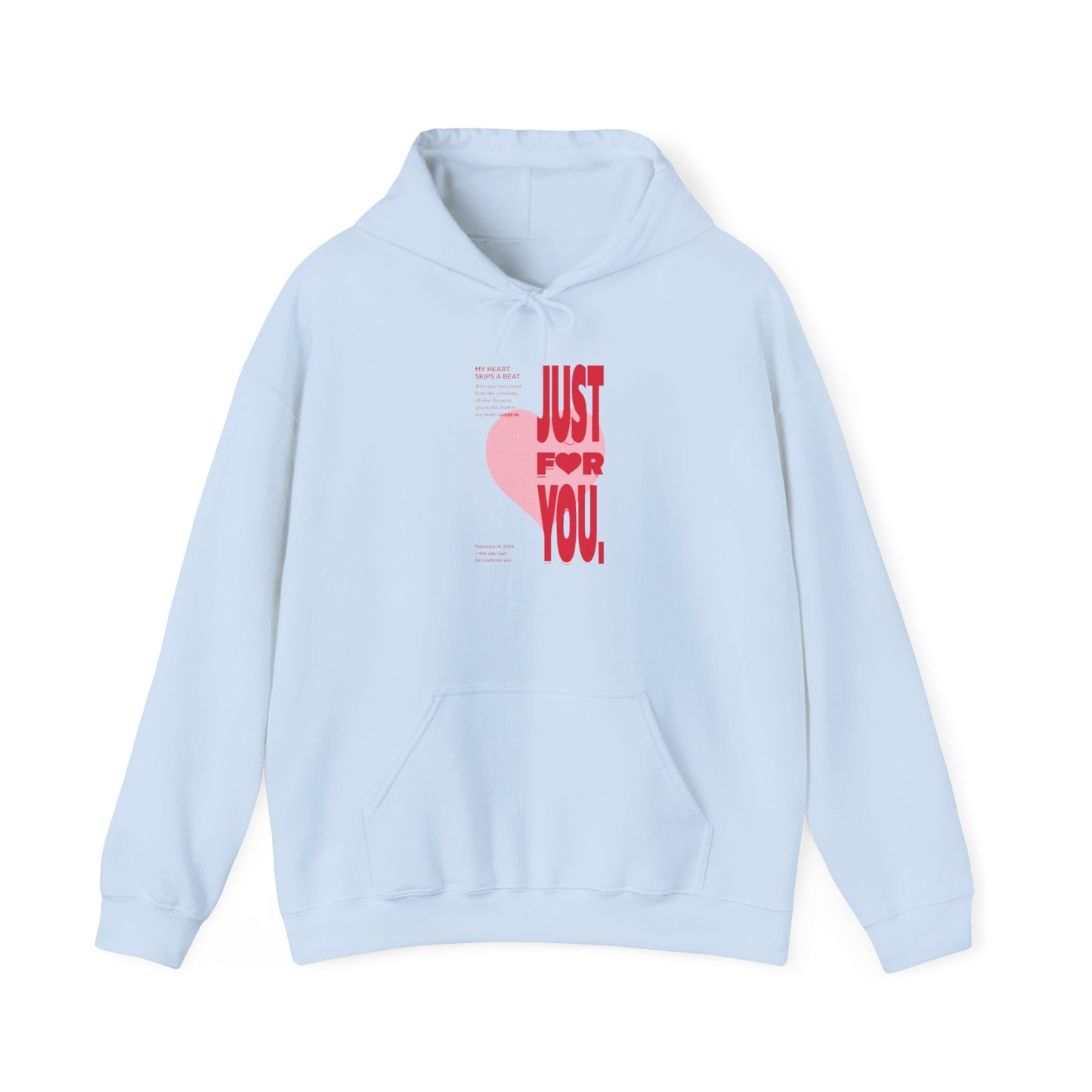 Women Love Story Hooded - "Just For You" Valentine's Day Vibe