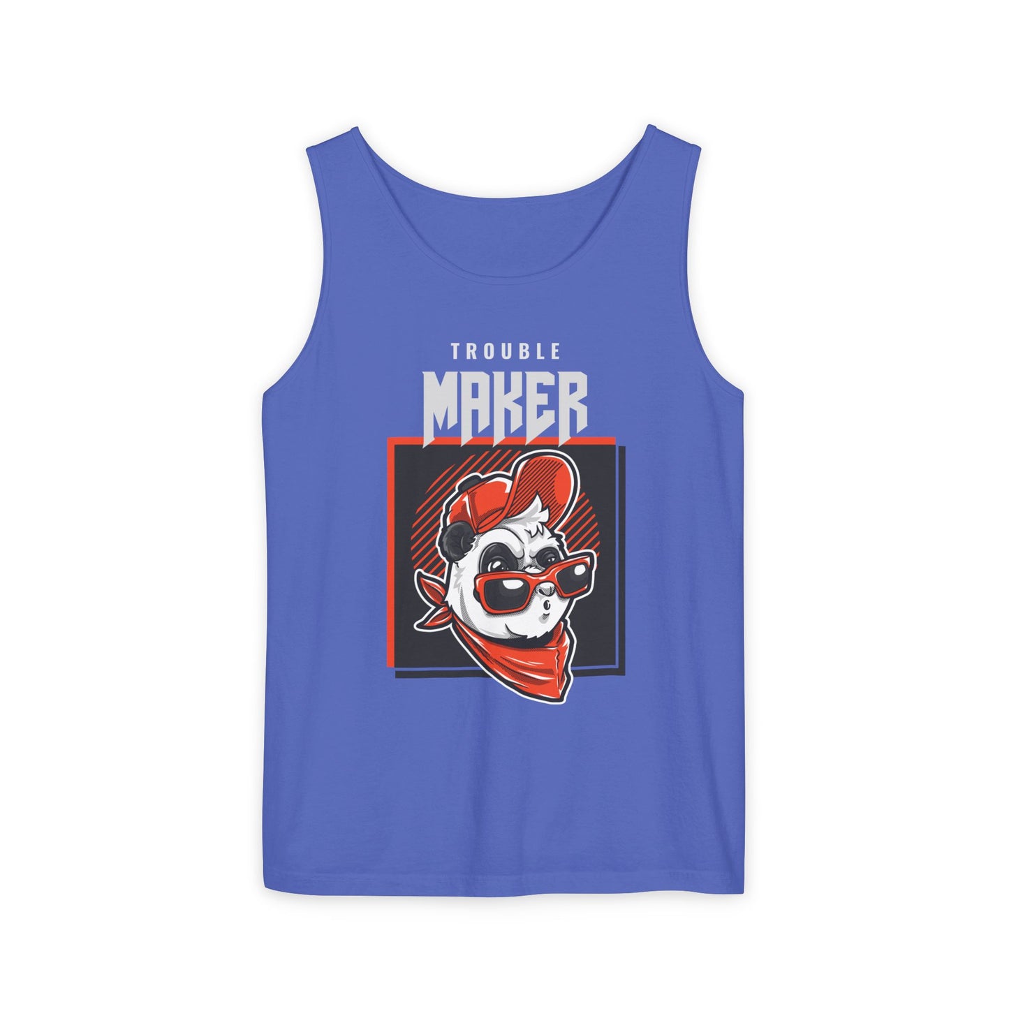 Men's Tank Top Cool Panda Trouble Maker Playful & Casual Summer Wear