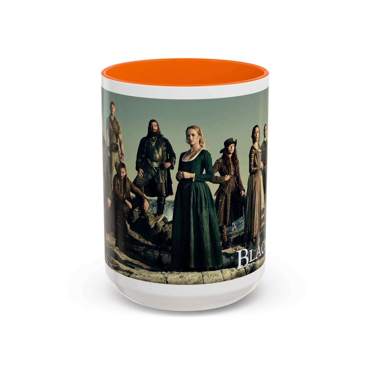 Black Sails Accent Coffee Mug - 11oz & 15oz | For Fans of Adventure & Pirates