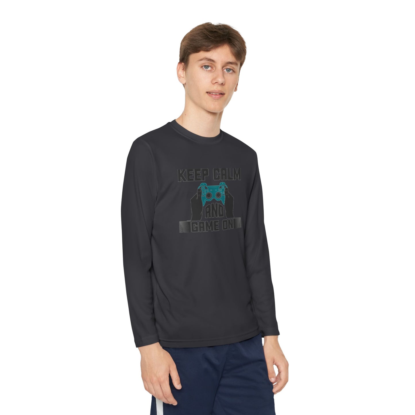 Kids Fun Gaming Long Sleeve Keep Calm and Game On