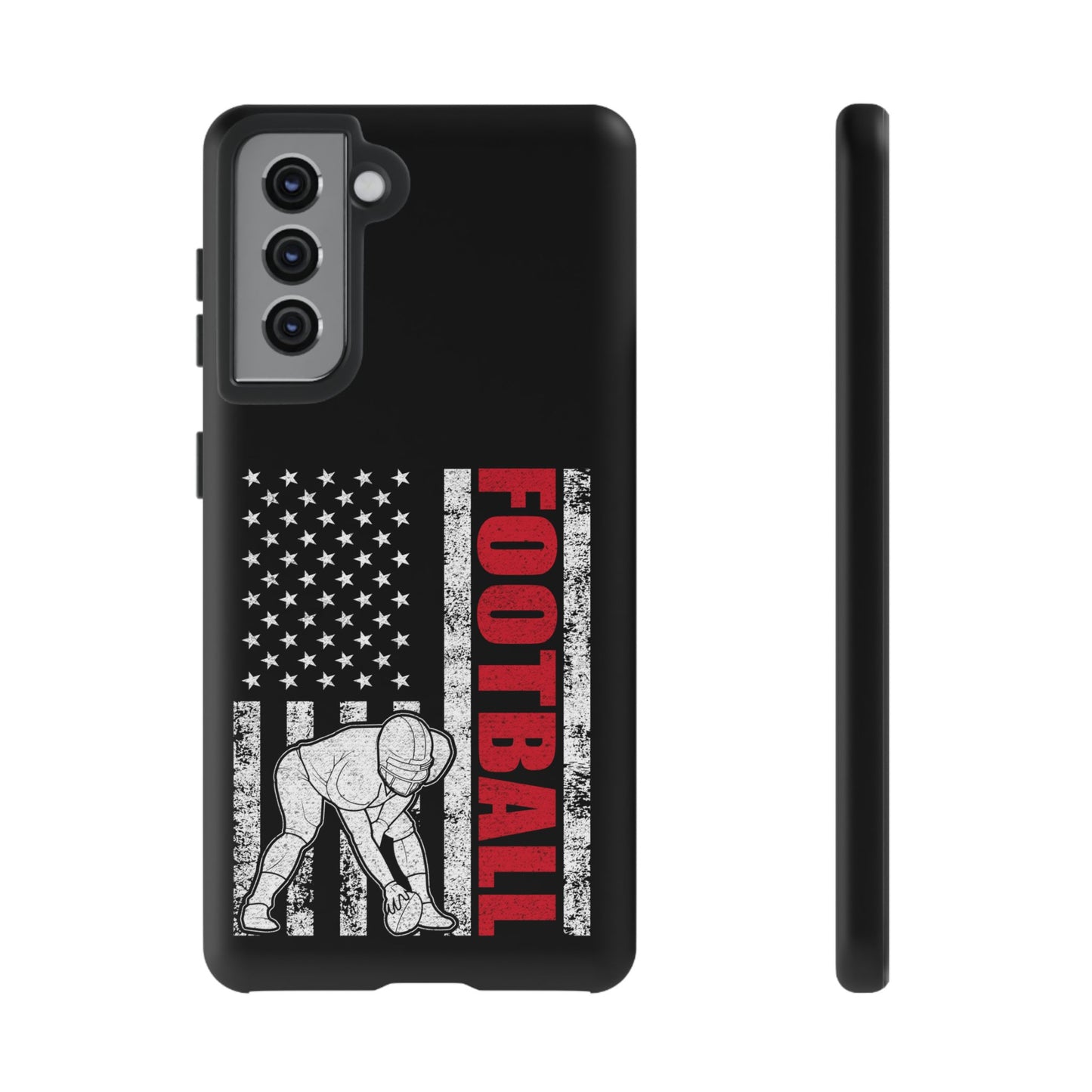 Football American Flag Phone Case - Tough Cases for Fans