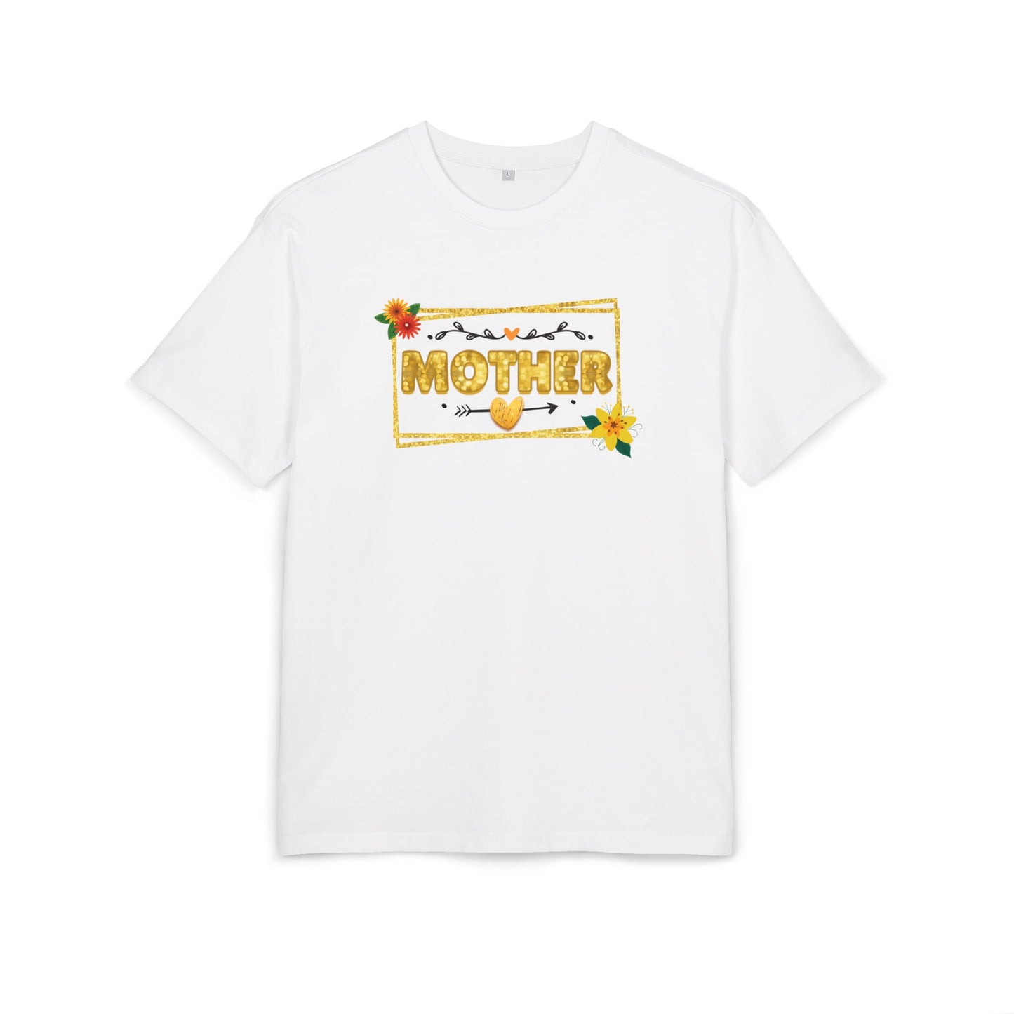 Floral Women's Graphic Oversize Tee - Perfect for Mother's Day