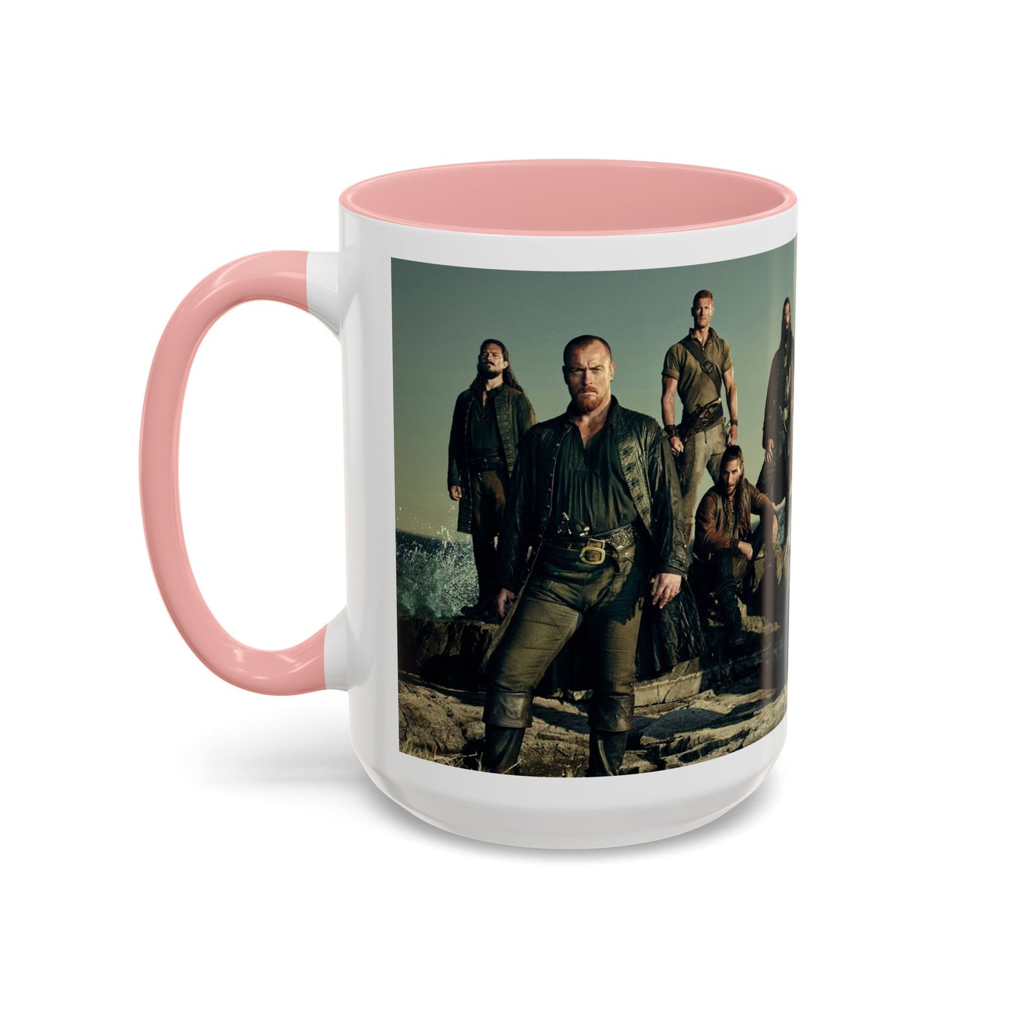 Black Sails Accent Coffee Mug - 11oz & 15oz | For Fans of Adventure & Pirates