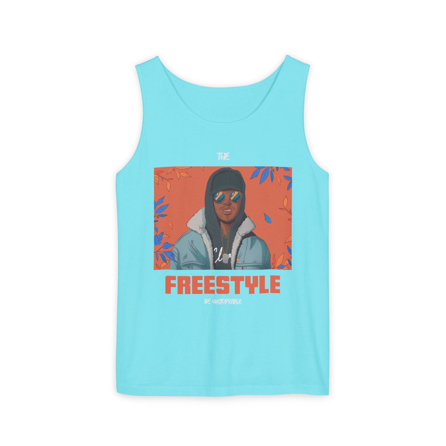 Men's Freestyle Graphic Tank Top Summer Vibes Casual Wear