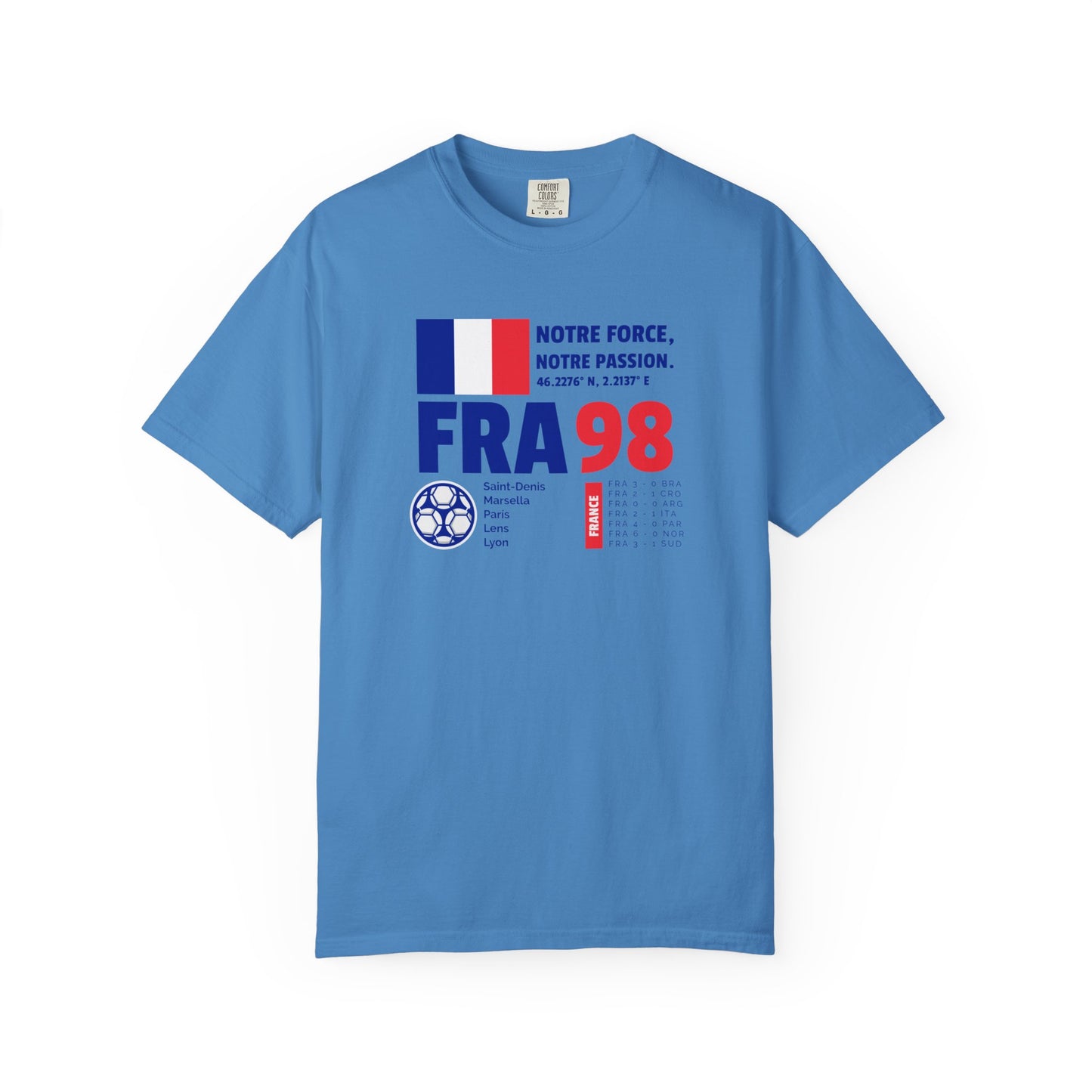 Unisex T-shirt France 98 Victory Celebrate French Passion