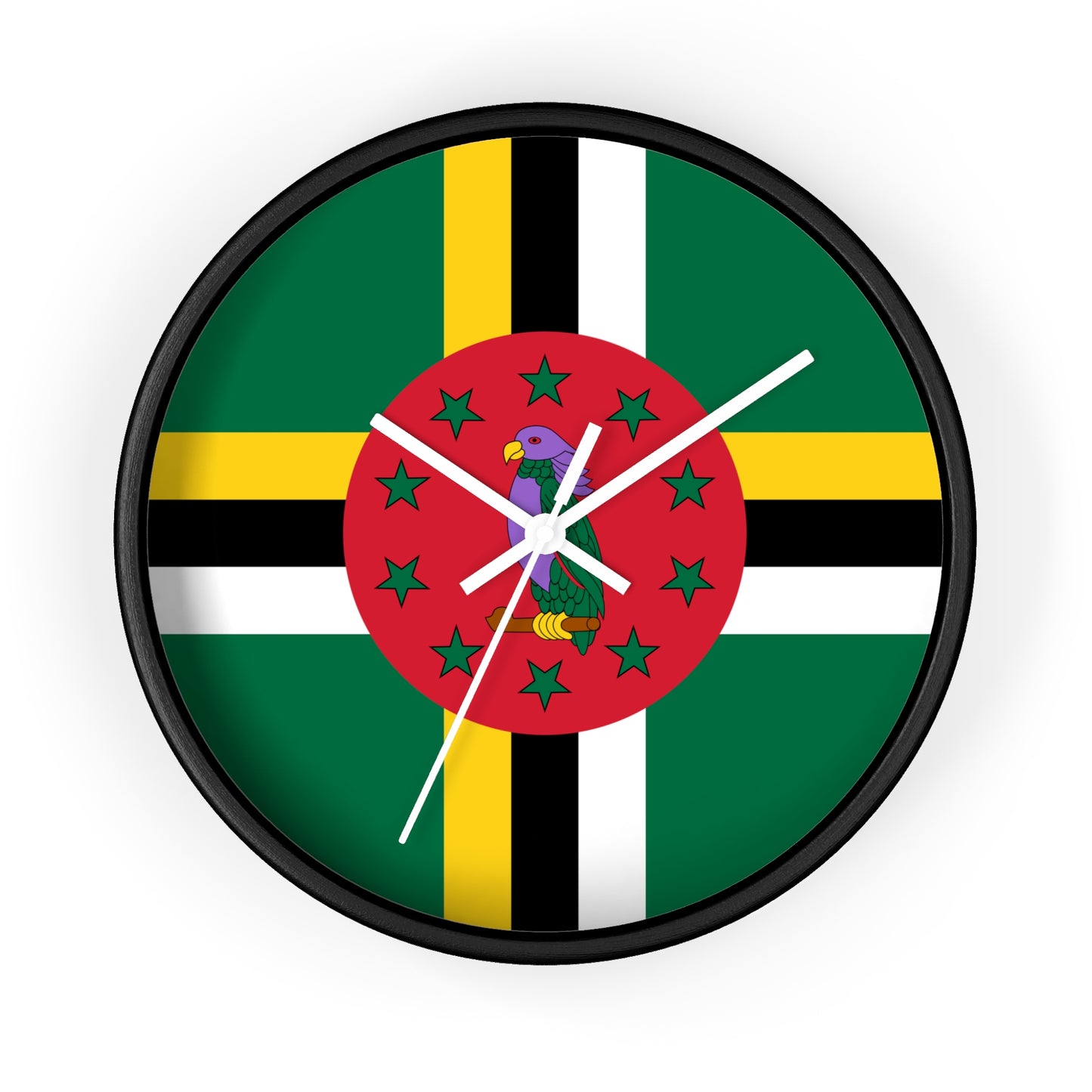 Dominica Flag Wall Clock | Vibrant Caribbean Home Decor