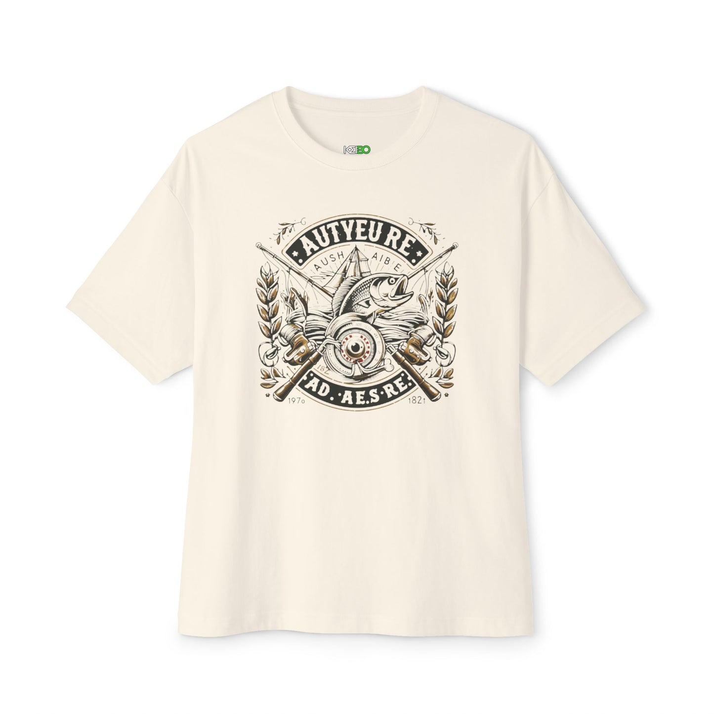 Vintage Autentique Oversized Tee - Casual Fishing T-Shirt
