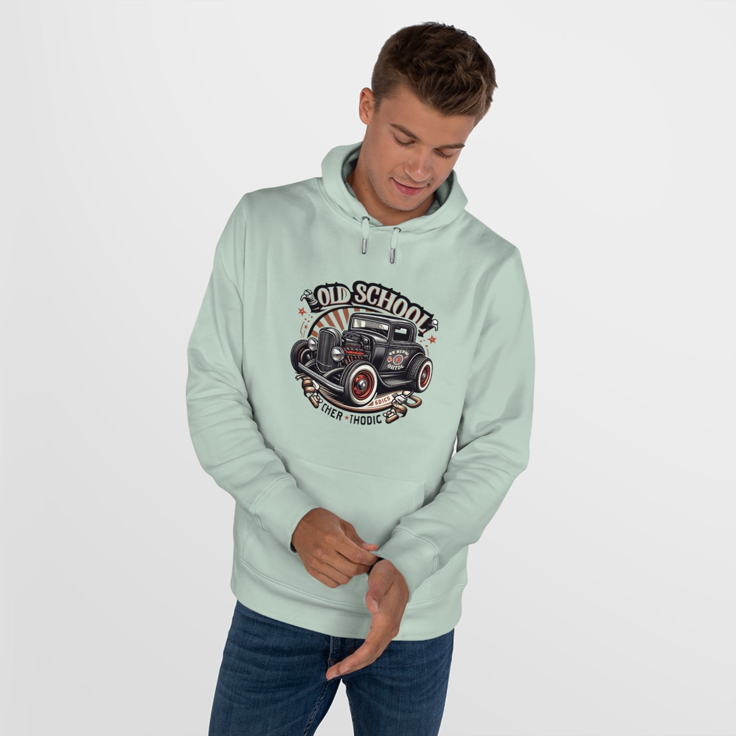 Old School King Hoodie – Vintage Style for Classic Car Enthusiasts