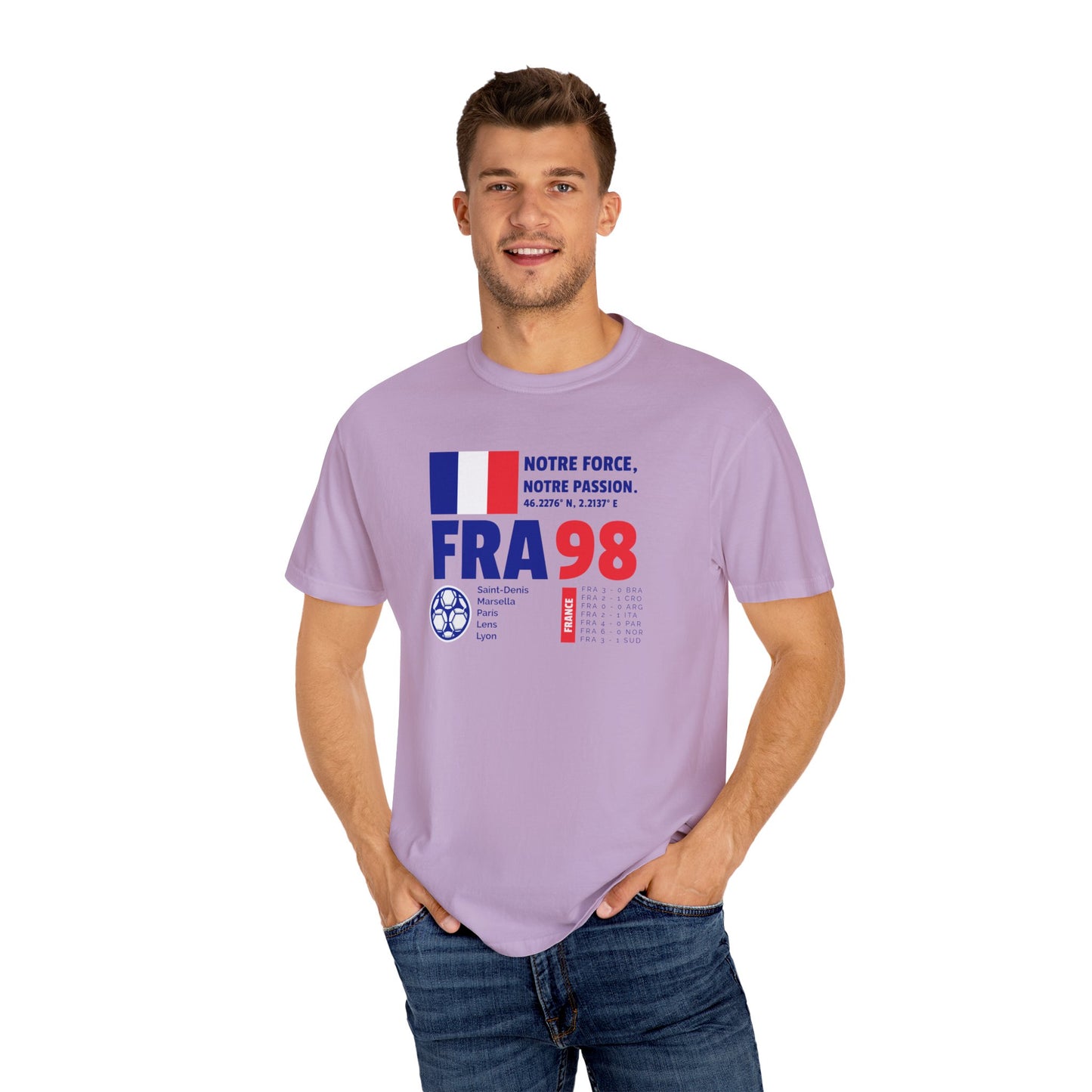 Unisex T-shirt France 98 Victory Celebrate French Passion