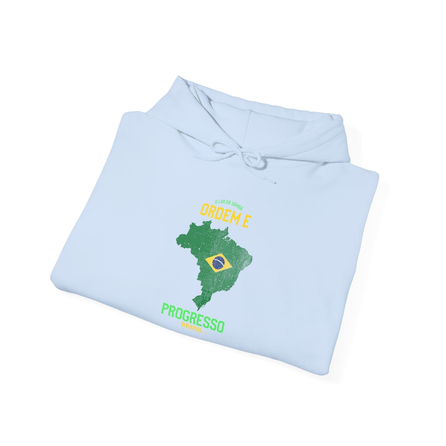 Unisex Hooded Sweatshirt Brazil Inspired 'Ordem e Progresso'
