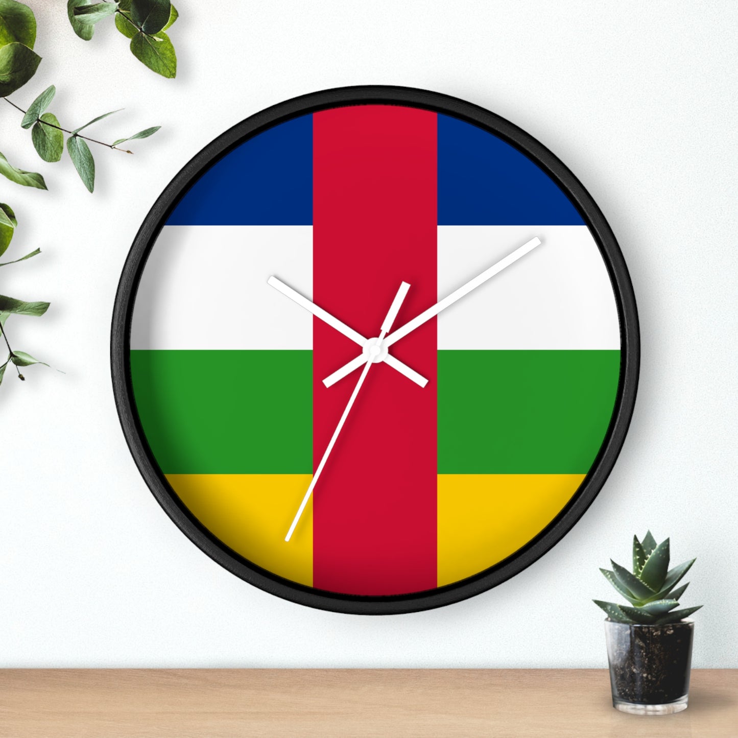 Central African Republic Flag Wall Clock - Stylish Home Decor