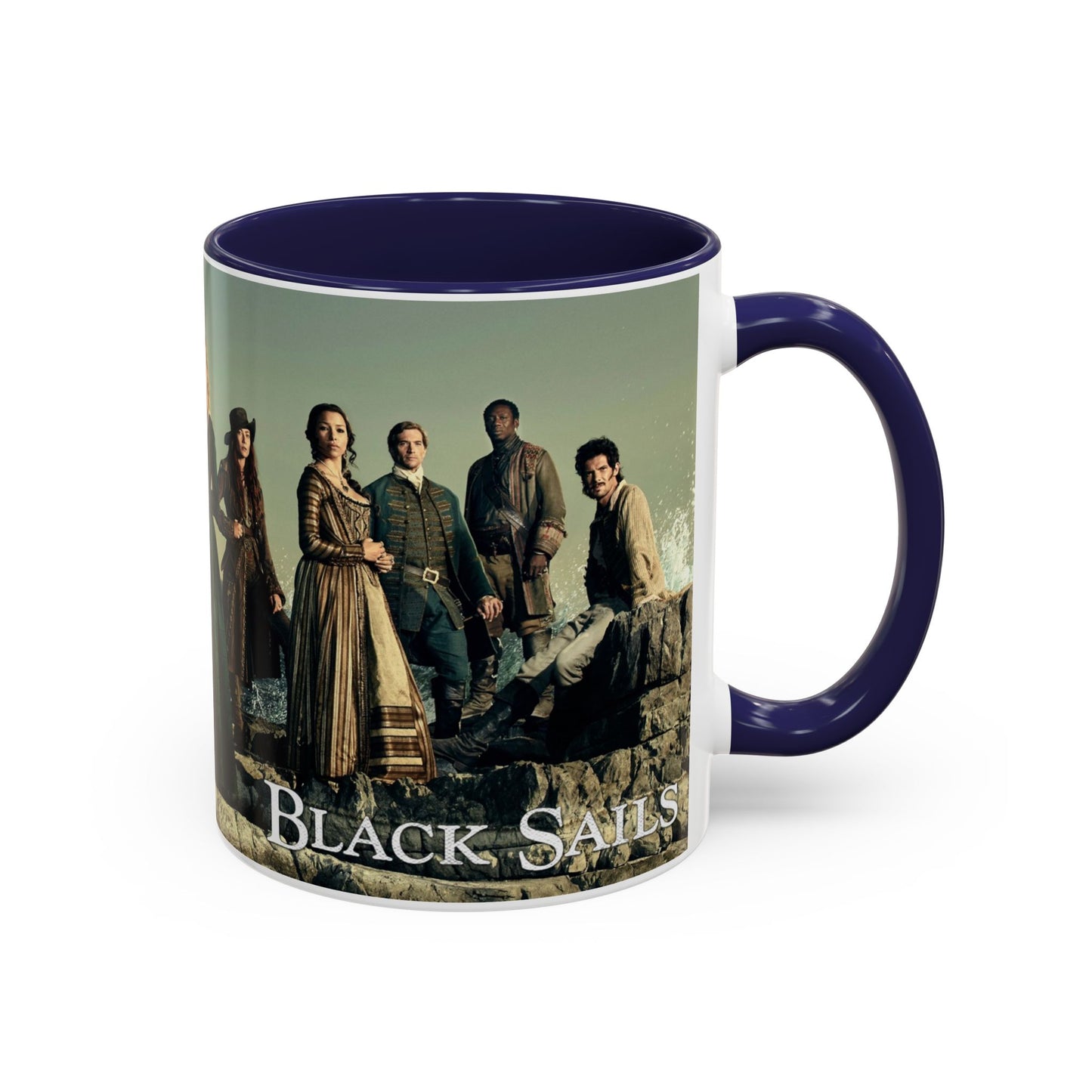 Black Sails Accent Coffee Mug - 11oz & 15oz | For Fans of Adventure & Pirates