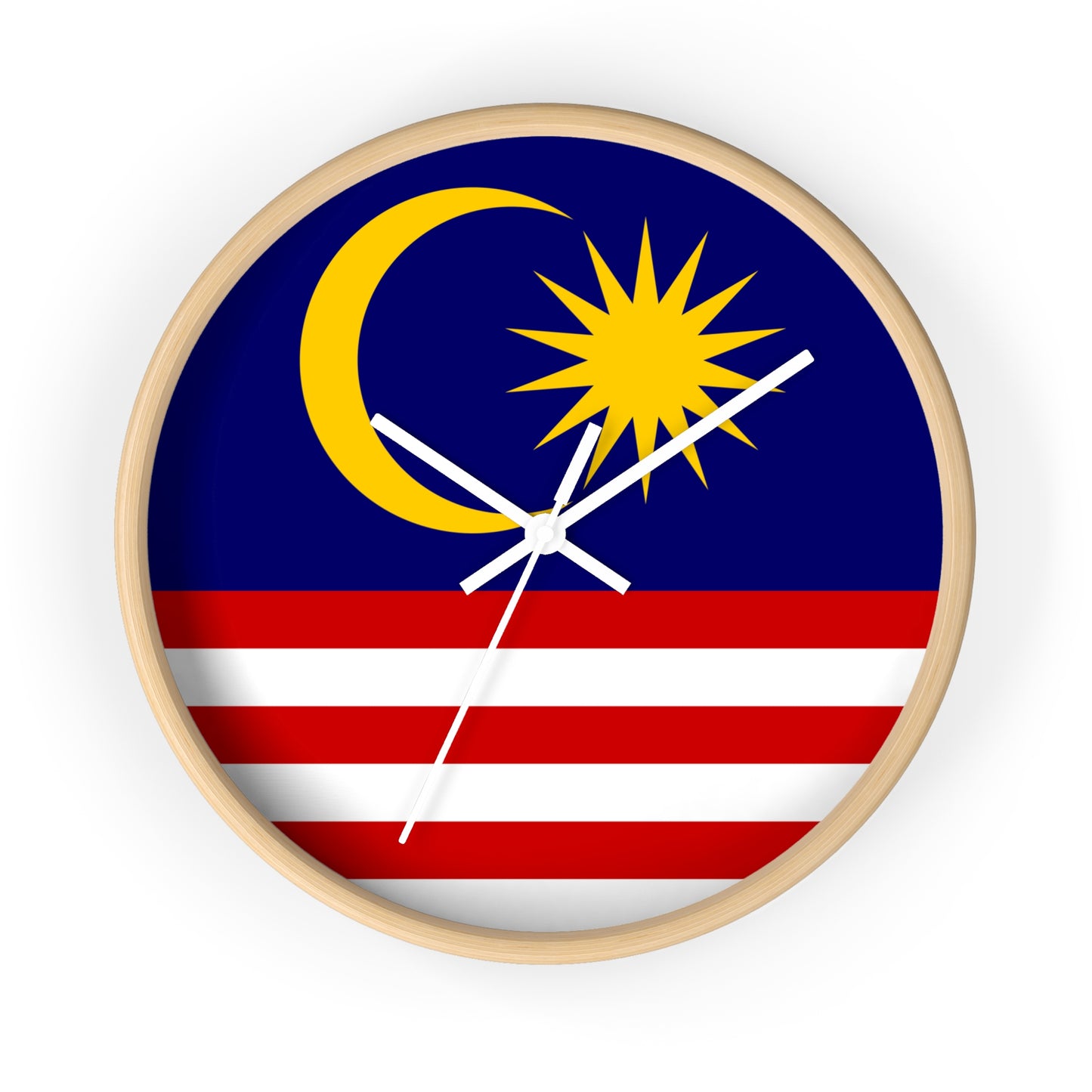 Malaysian Flag Wall Clock – Unique Home Decor for National Celebrations