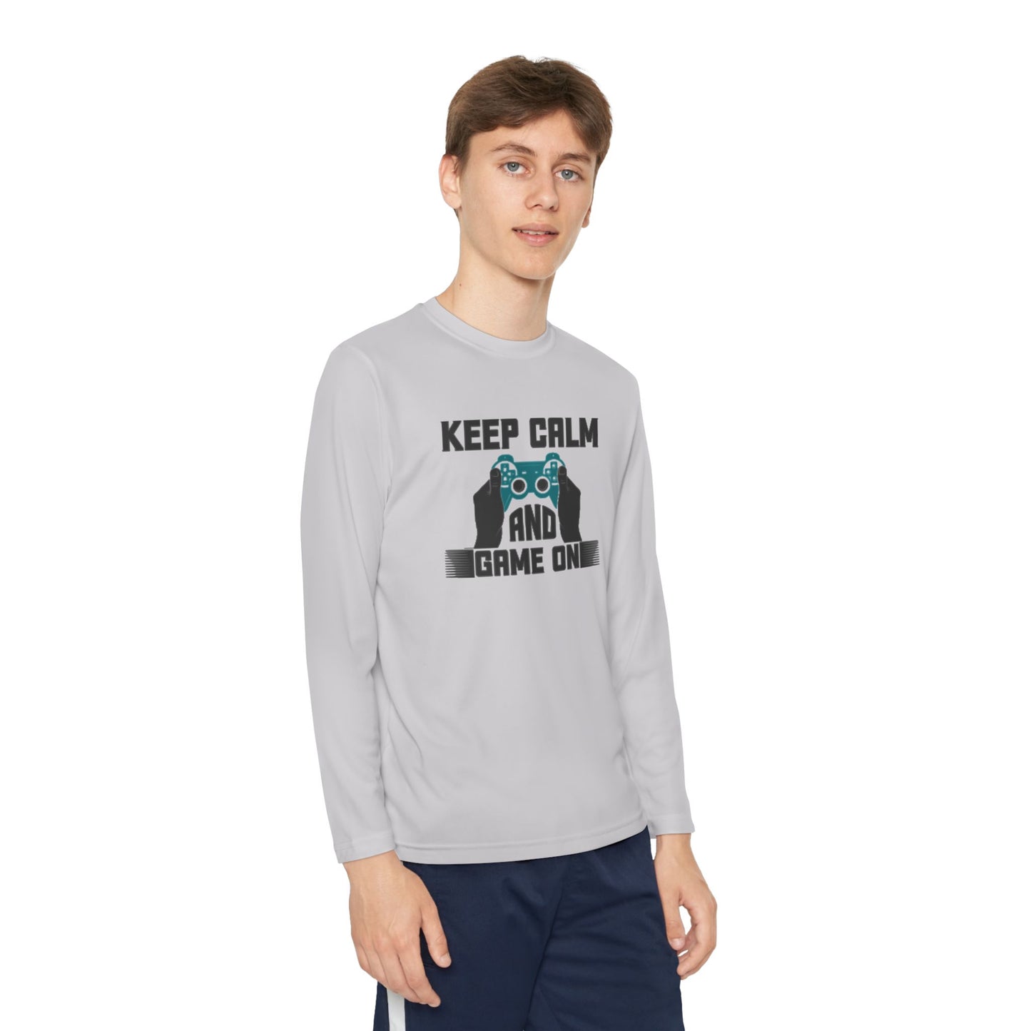 Kids Fun Gaming Long Sleeve Keep Calm and Game On