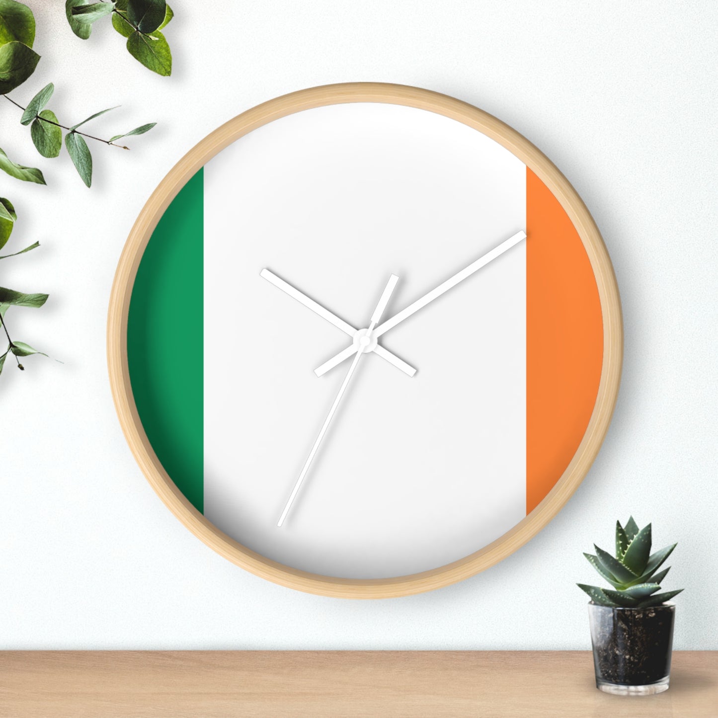 Irish Flag Wall Clock - Stylish Home Decor for St. Patrick's Day & Everyday
