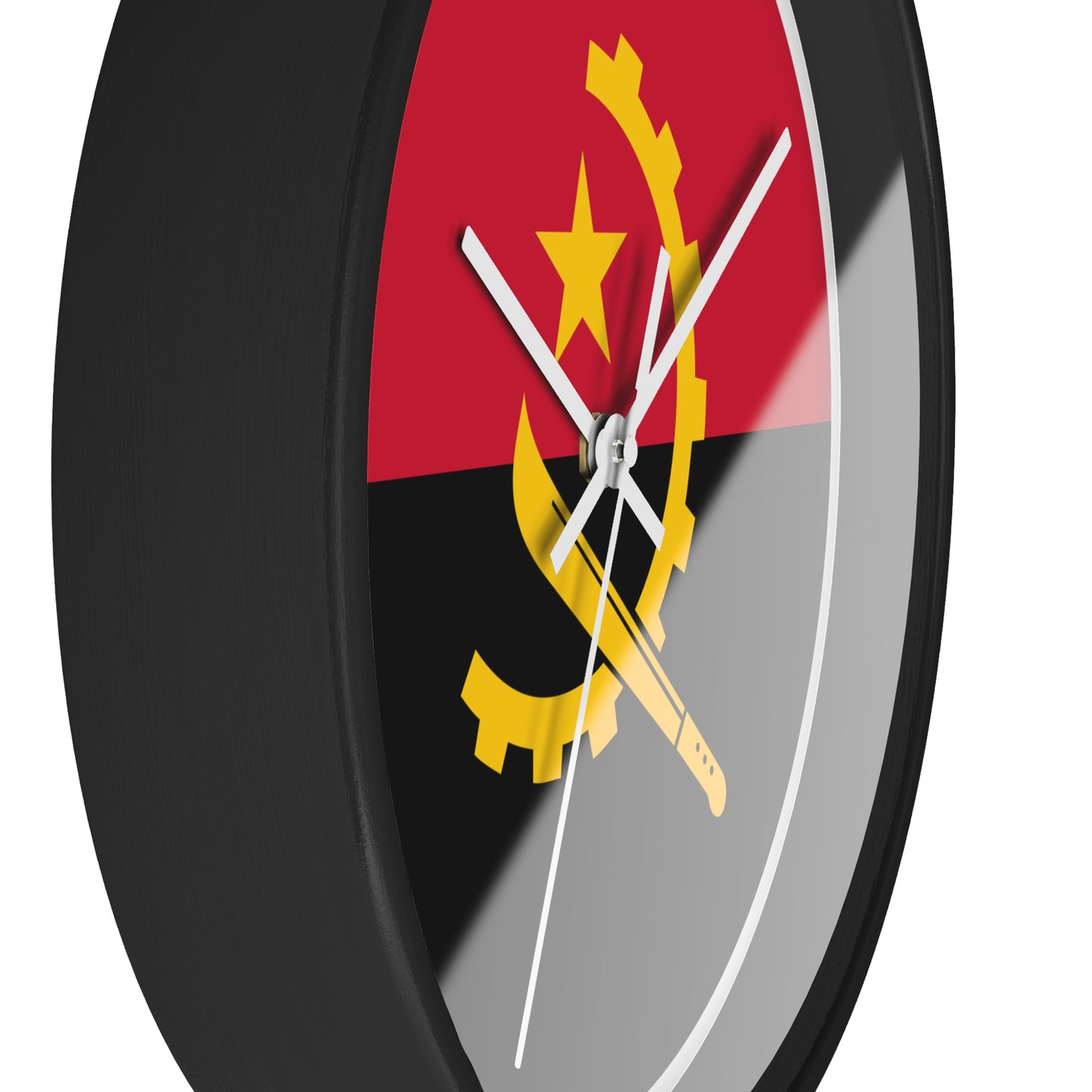 Angola Flag Wall Clock - Stylish Home Decor for Patriotic Enthusiasts