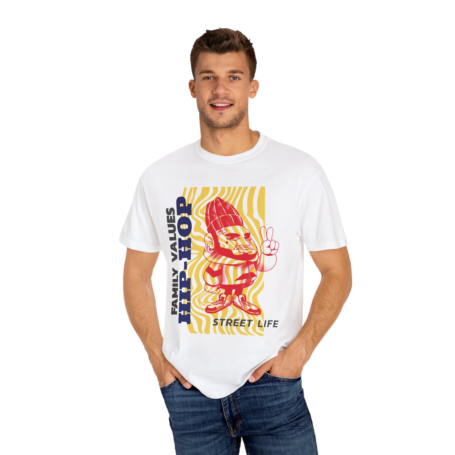 Men's Hip-Hop Family Values T-Shirt Street Life Inspired Graphic