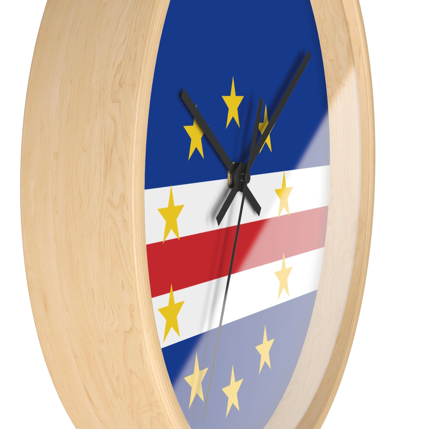 Cape Verde Flag Wall Clock - Modern Home Decor for Timeless Style