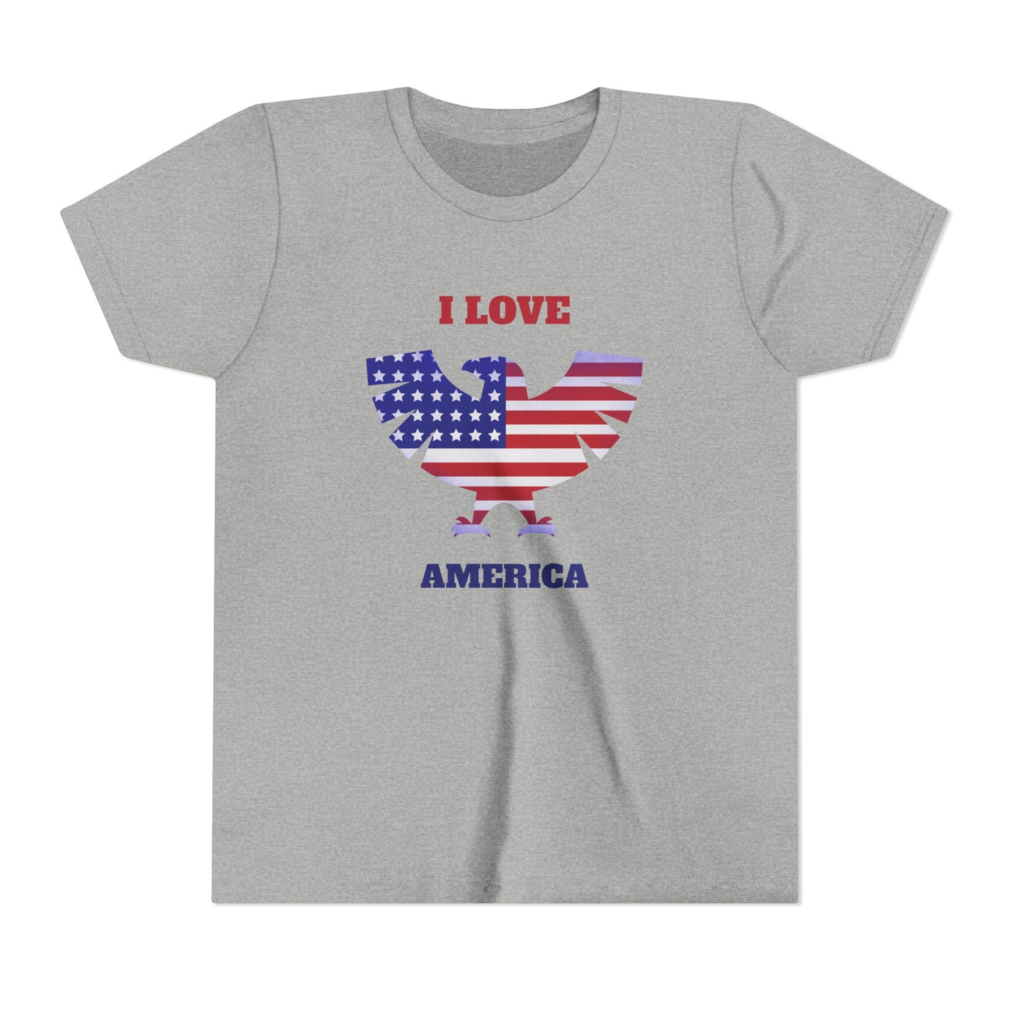 Patriotic Youth Tee - I Love America Patriotic Pride