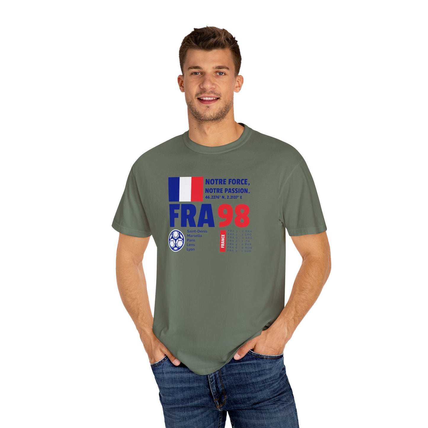 Unisex T-shirt France 98 Victory Celebrate French Passion