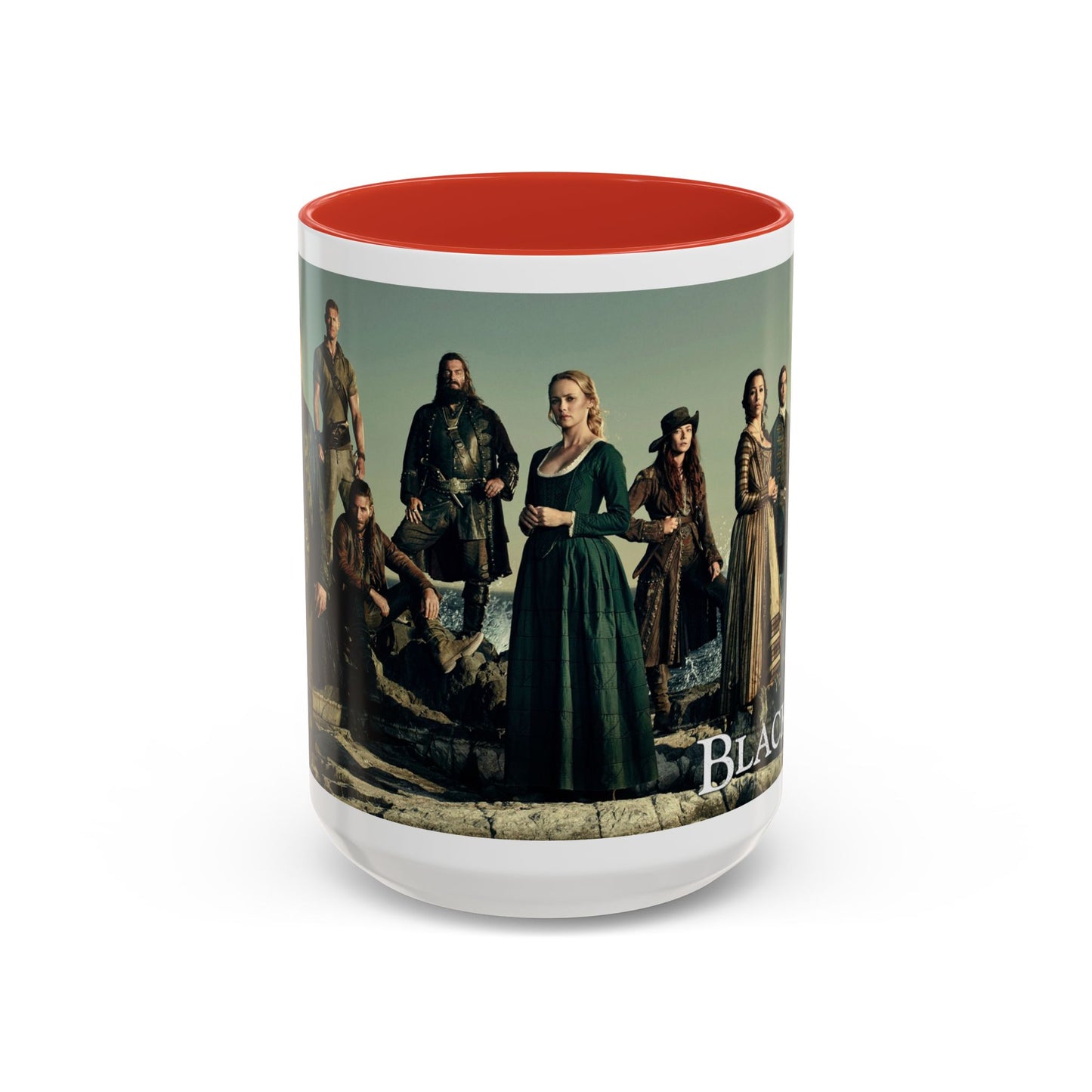 Black Sails Accent Coffee Mug - 11oz & 15oz | For Fans of Adventure & Pirates