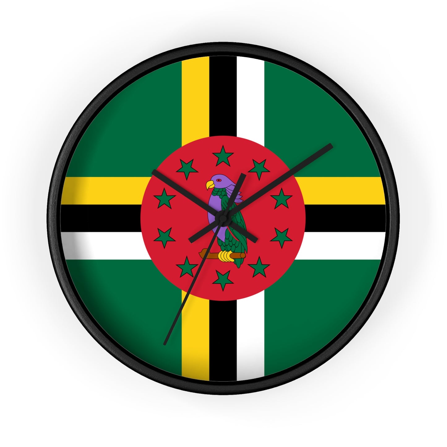 Dominica Flag Wall Clock | Vibrant Caribbean Home Decor