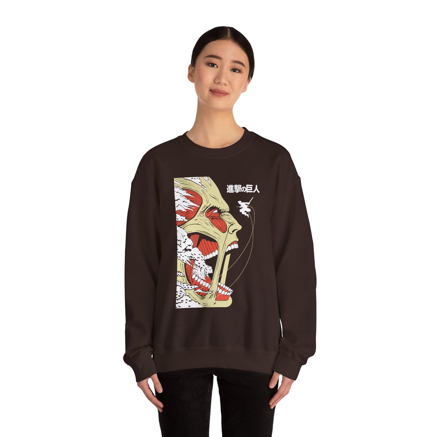 Unisex Heavy Sweatshirt Artistic Unique Face Design