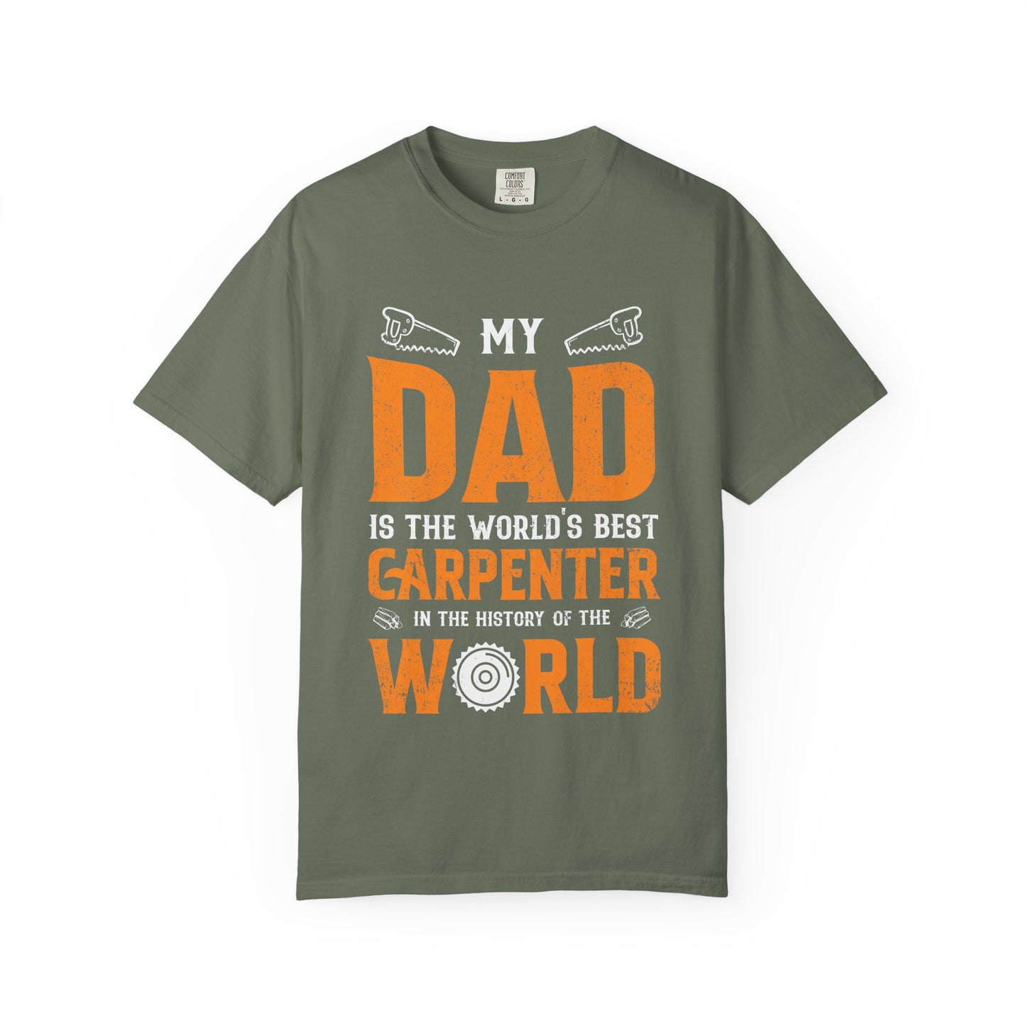 Men's T-shirt World's Best Carpenter Dad Tee for Father's Day