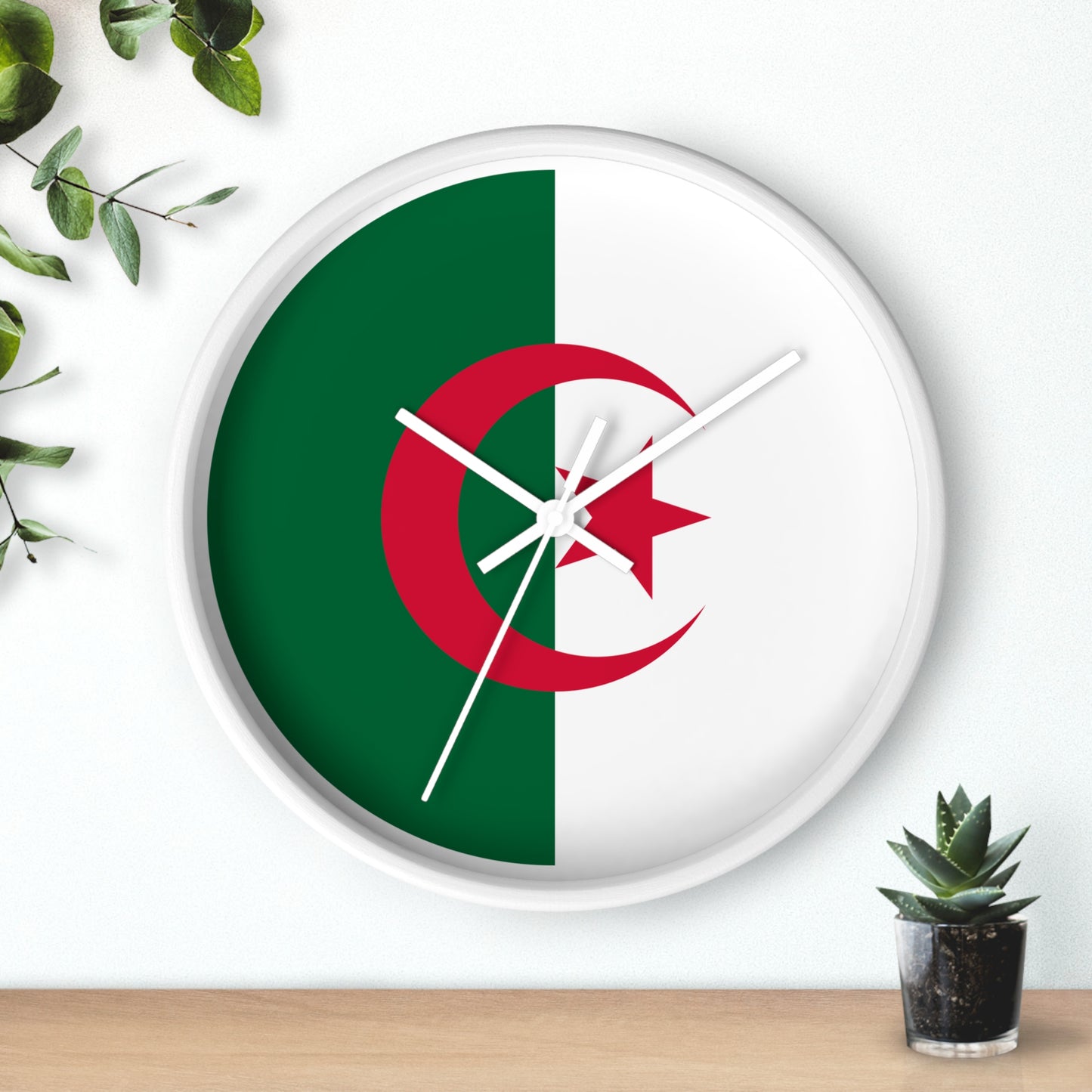 Algerian Flag Wall Clock - Stylish Home Decor for National Pride