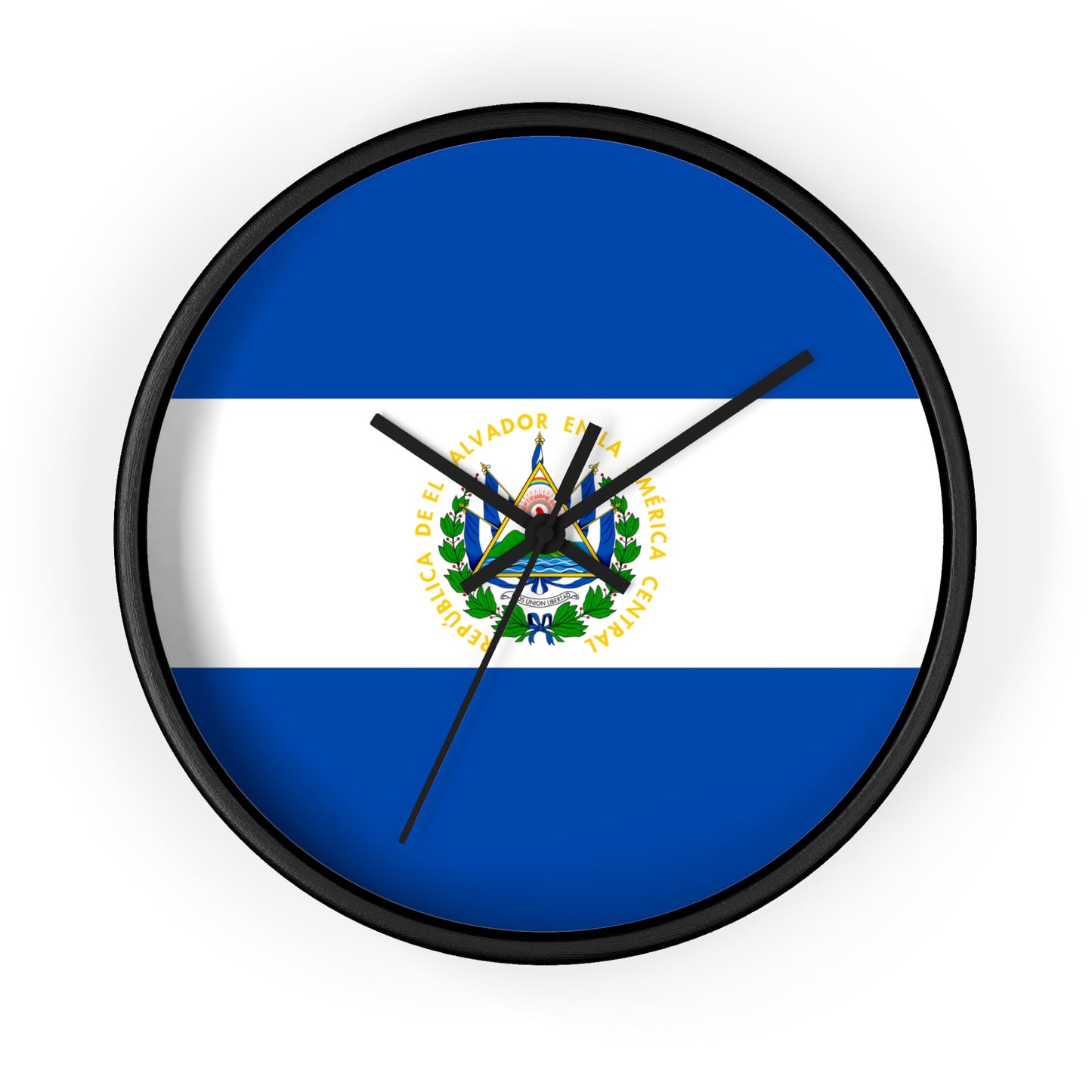 El Salvador Flag Wall Clock - Stylish Home Decor for Patriotism