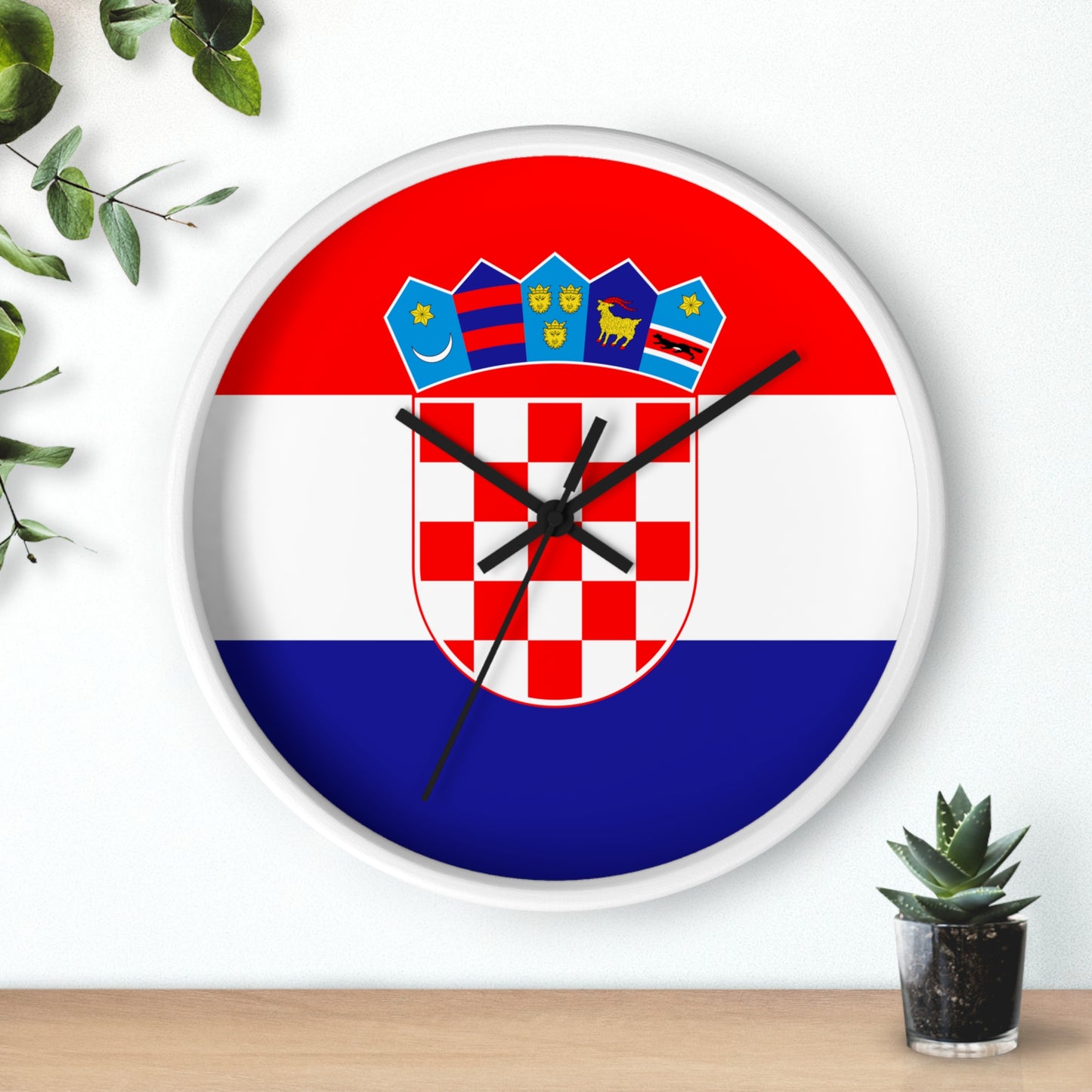 Croatian Flag Wall Clock - Elegant Home Decor for National Pride