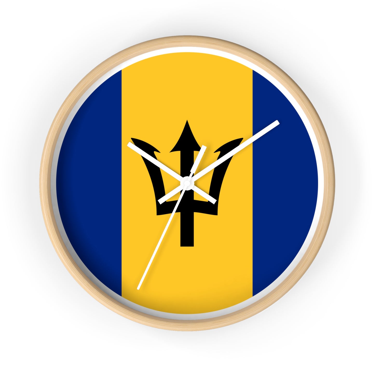 Barbados Flag Wall Clock - Perfect for Island Lovers and Home Decor