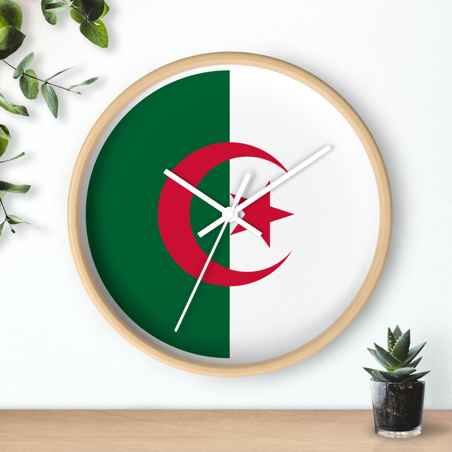 Algerian Flag Wall Clock - Stylish Home Decor for National Pride